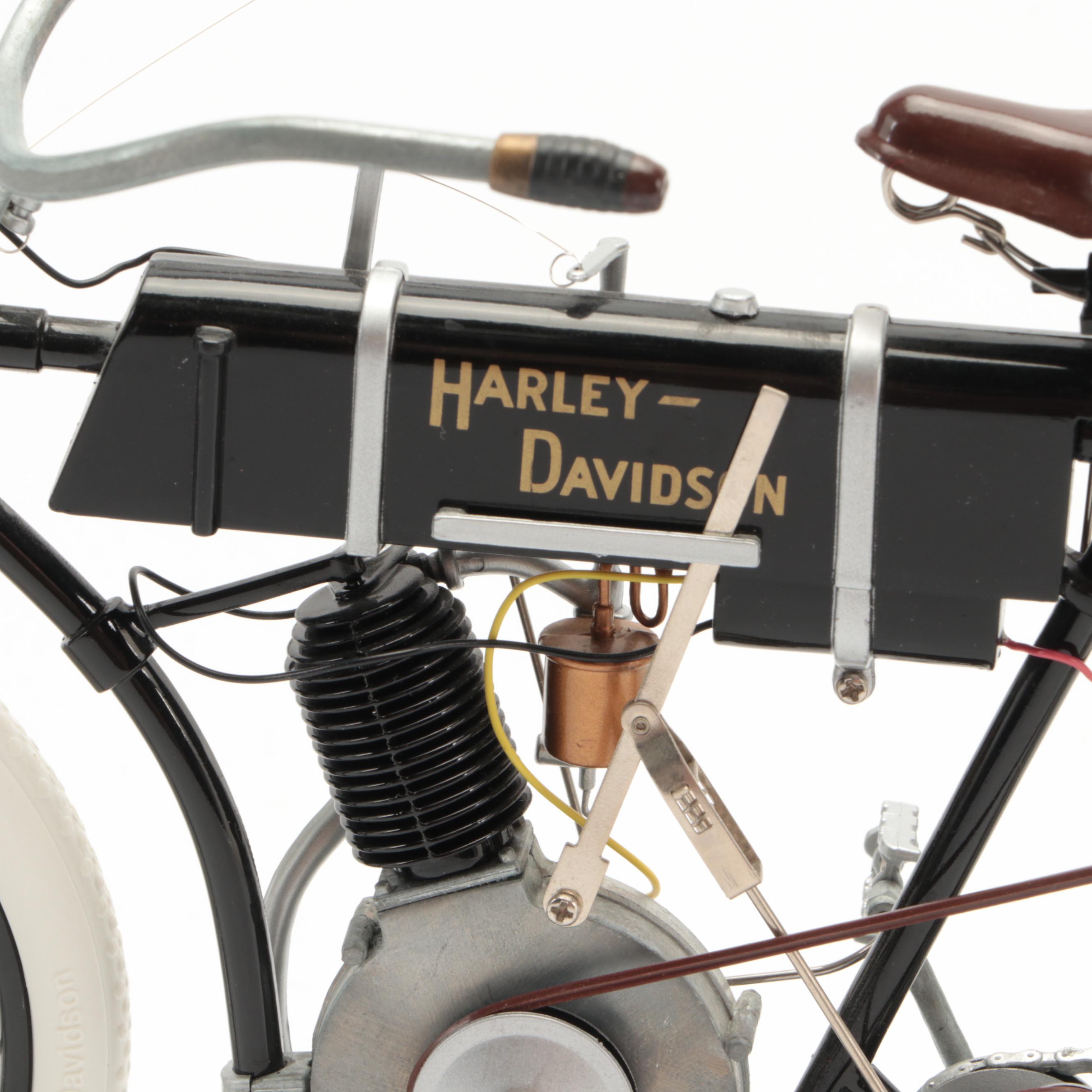 1903-1904 and Xonex 1917 Harley-Davidson Diecast Model 1:6 Scale Motorcycles