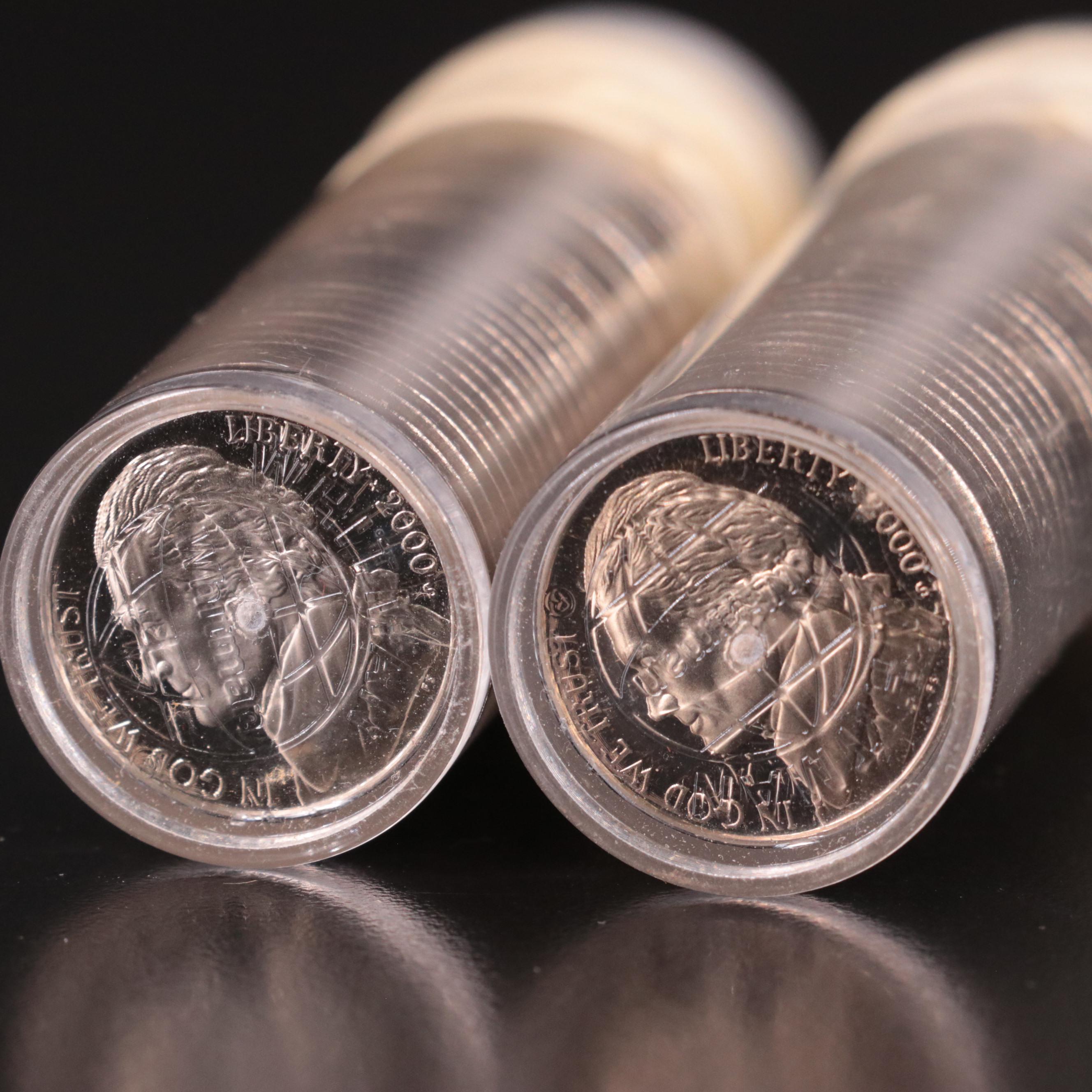 Twelve Rolls of Jefferson Nickel Proof Coins