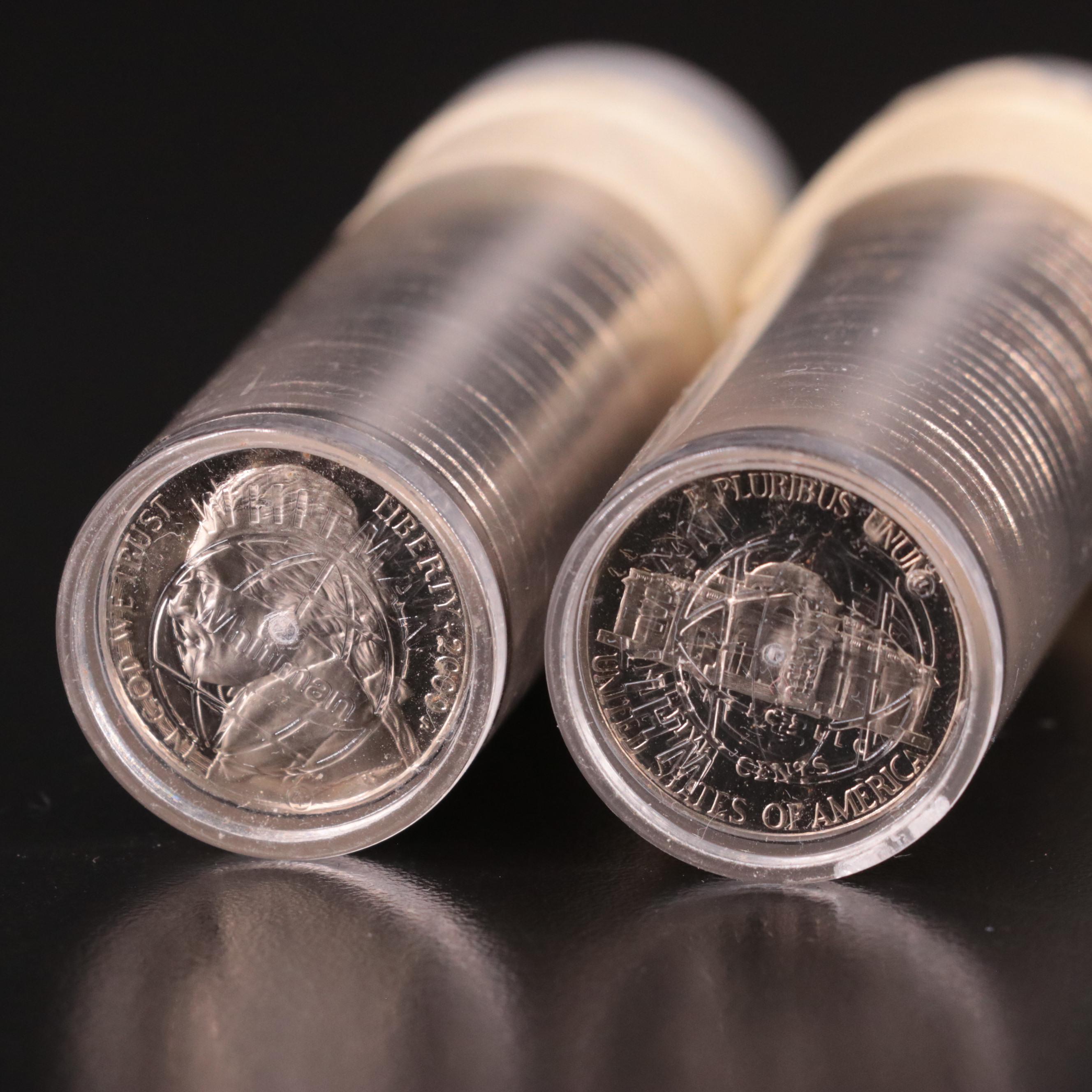 Twelve Rolls of Jefferson Nickel Proof Coins