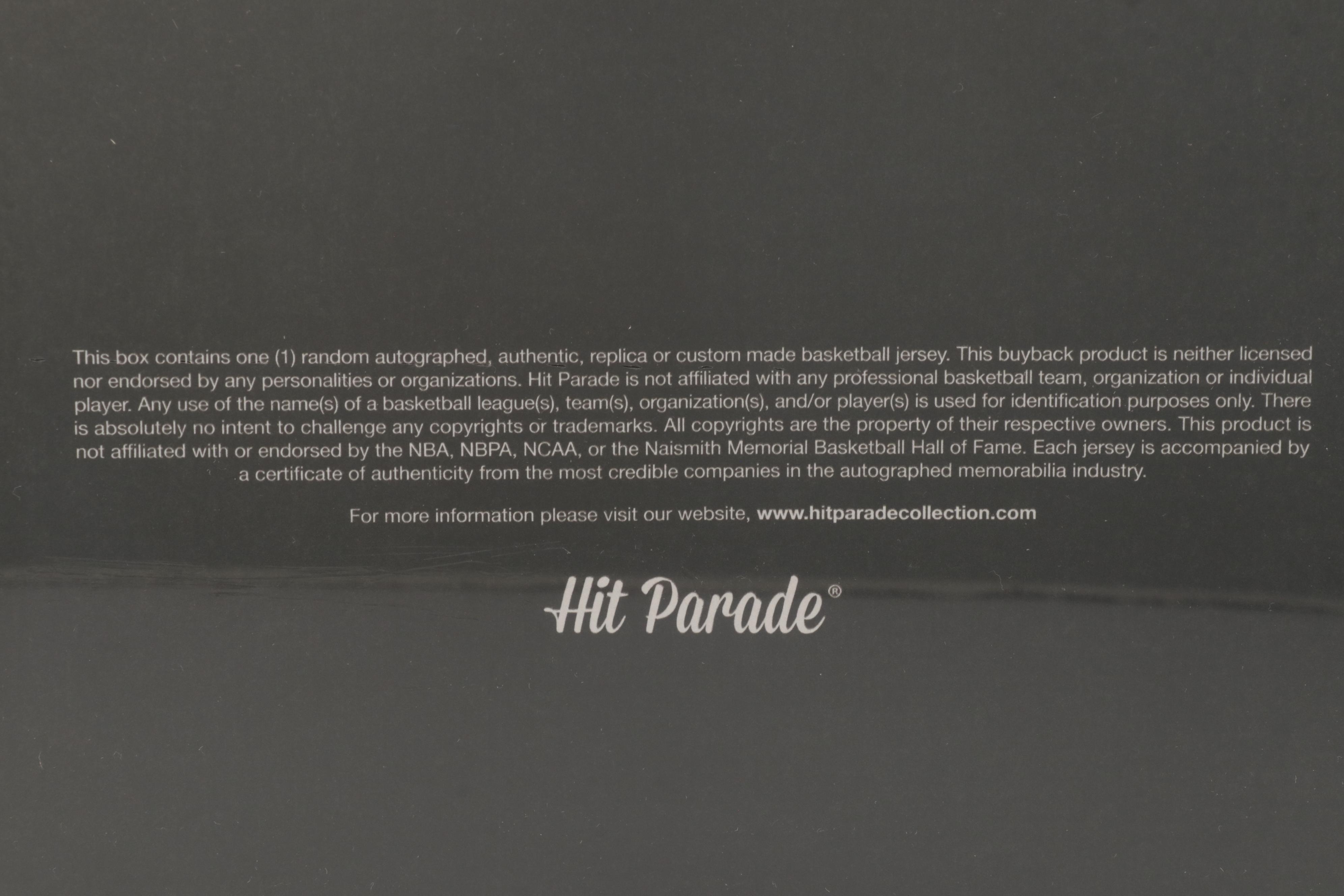 2022/23 Hit Parade Autographed Basketball Jersey Series 11 Hobby Box