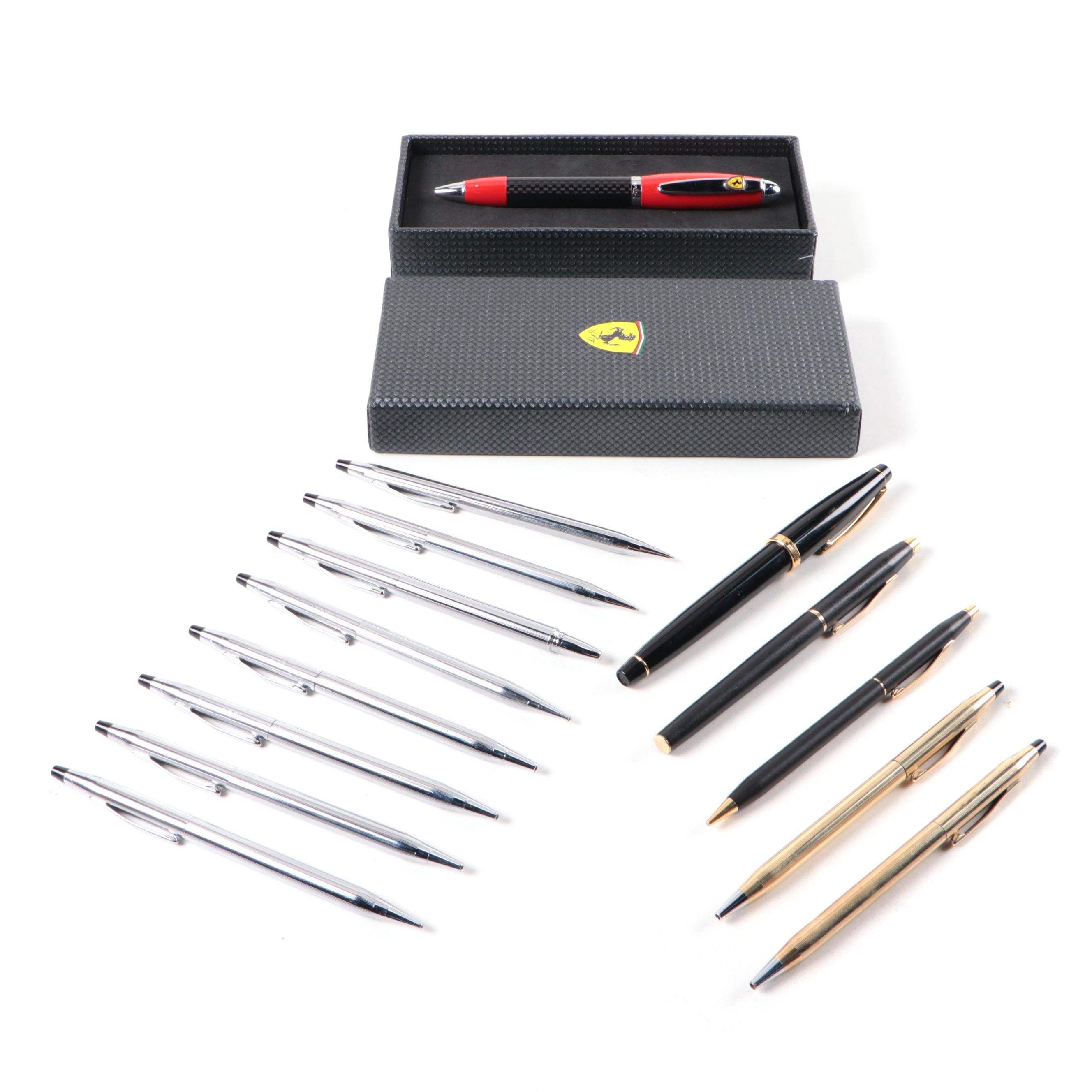 Scuderia Ferrari "Pole Position" Ballpoint Pen with Cross Pens and More