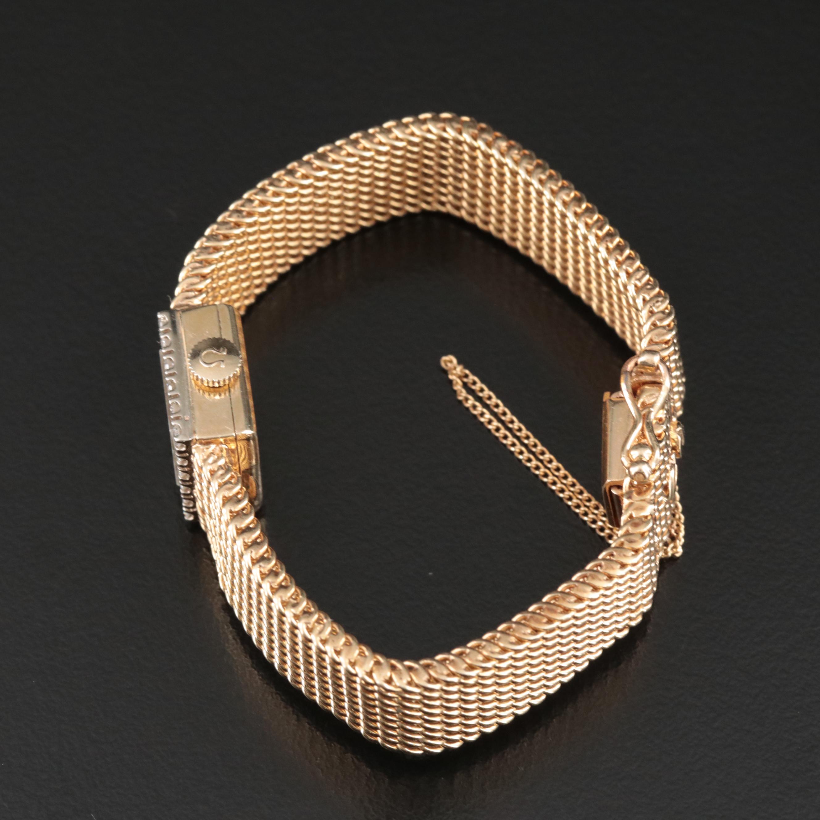 14K Omega Diamond Watch