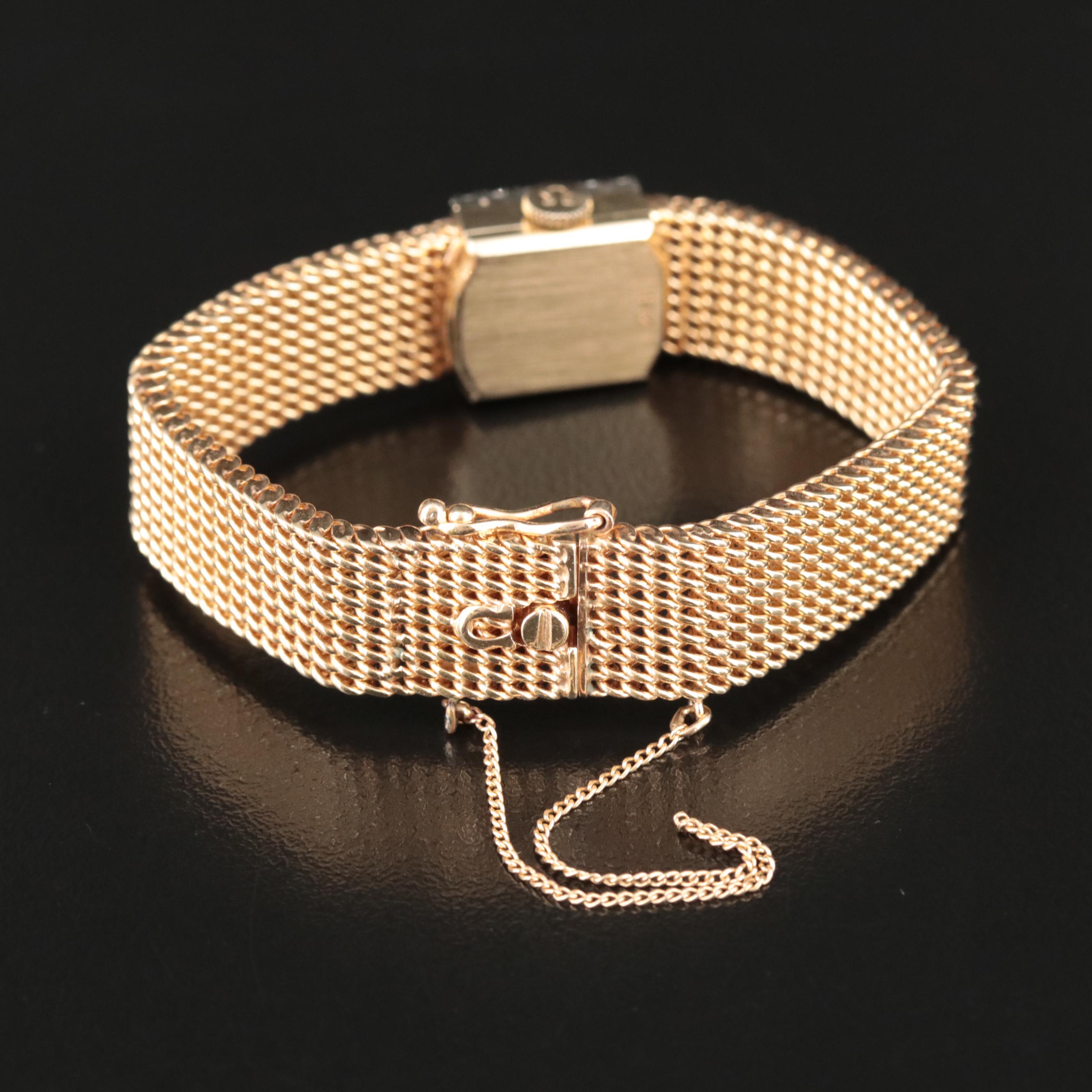 14K Omega Diamond Watch