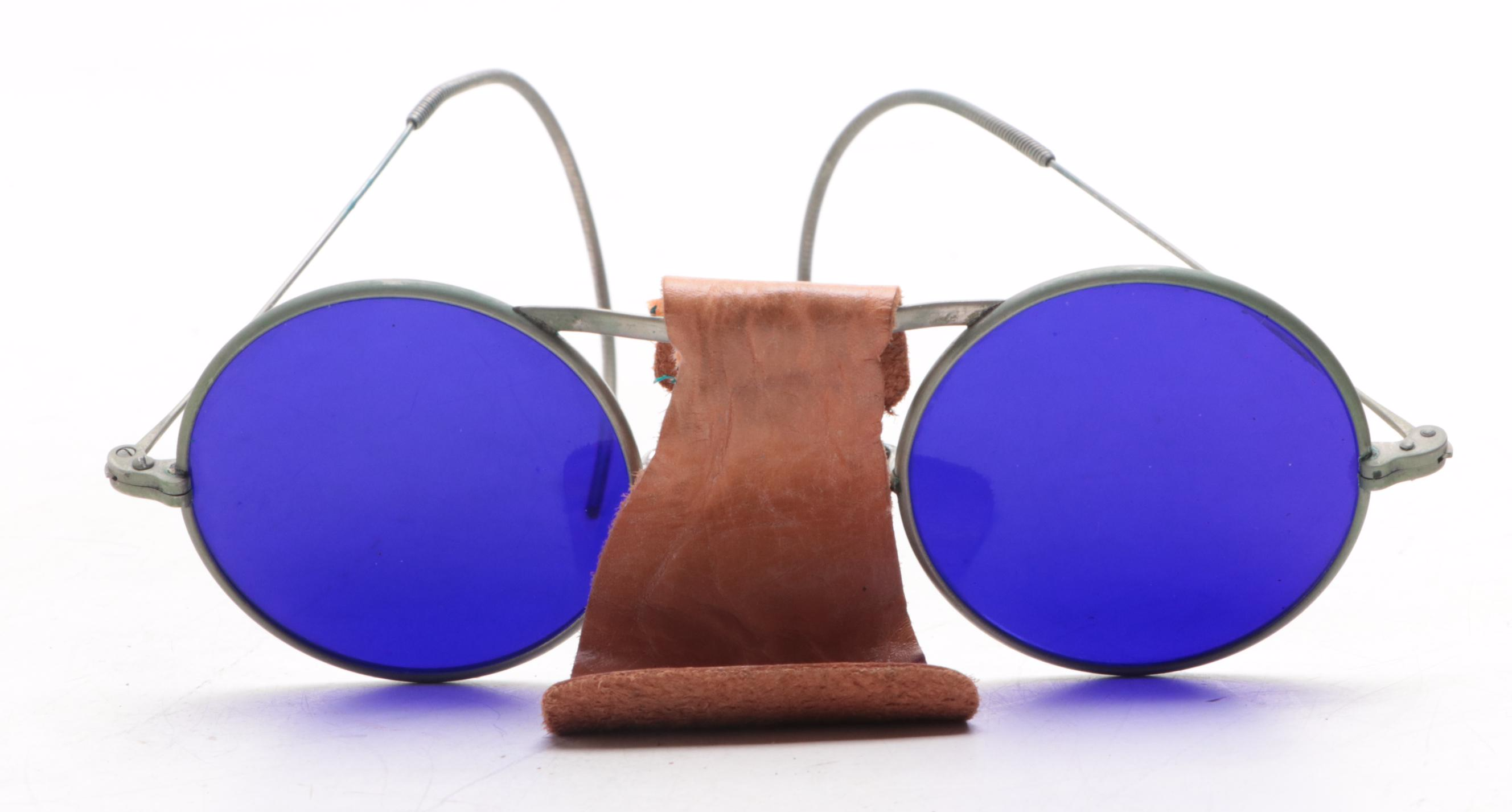 Cesco and American Optical Cobalt Blue Safety Glasses, Other Antique Eyeglasses