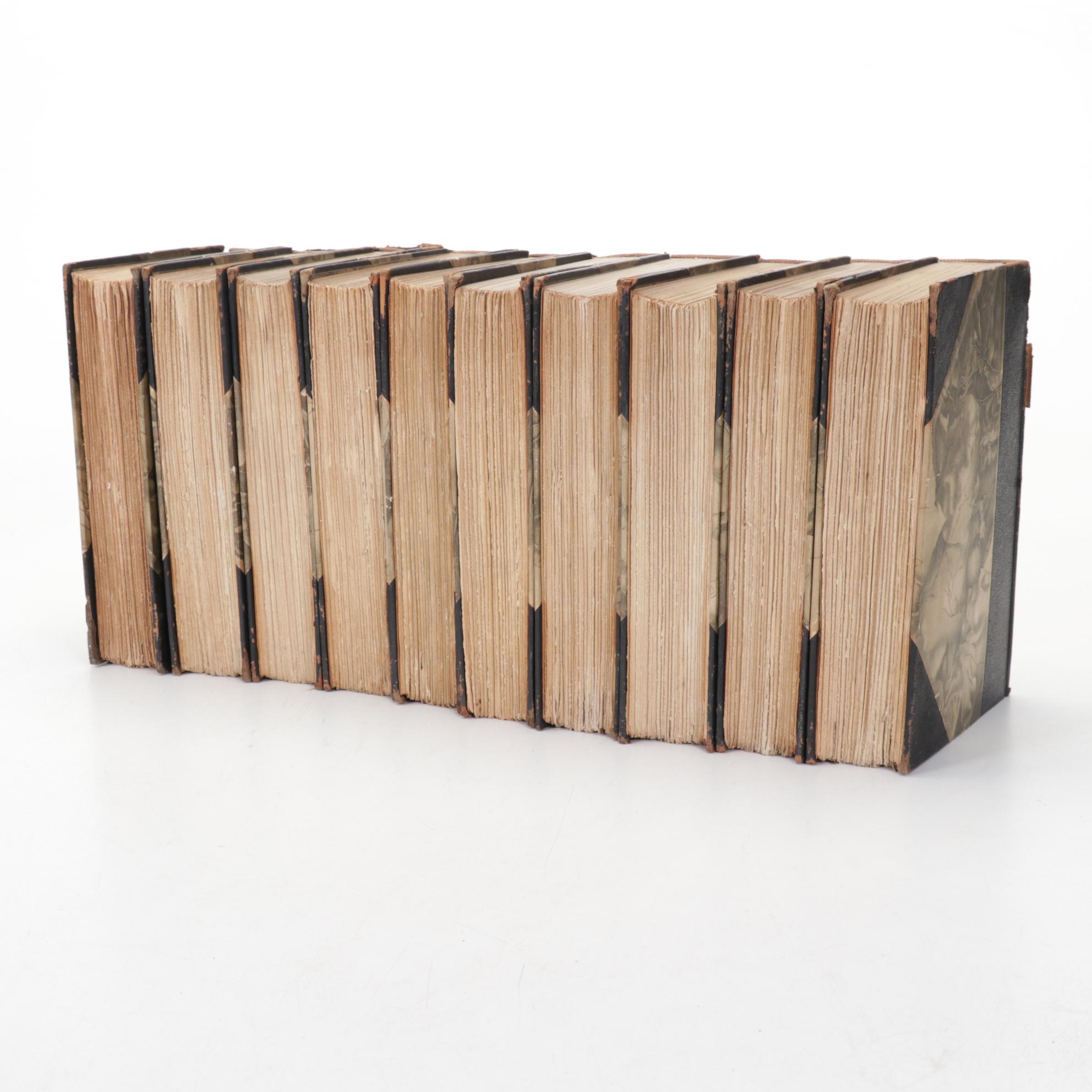 Limited Edition DeLuxe "Works of Victor Hugo" Ten-Volume Set, circa 1900