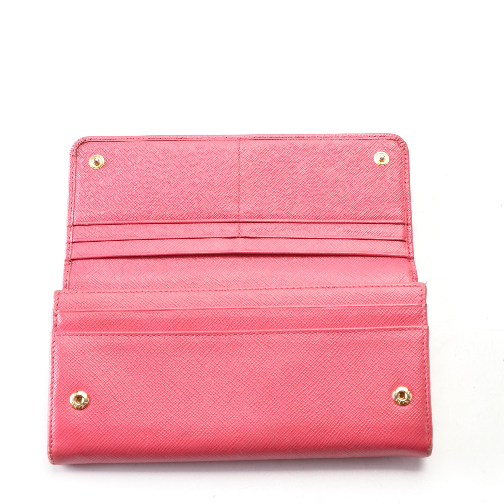 Prada Saffiano Leather Continental Wallet