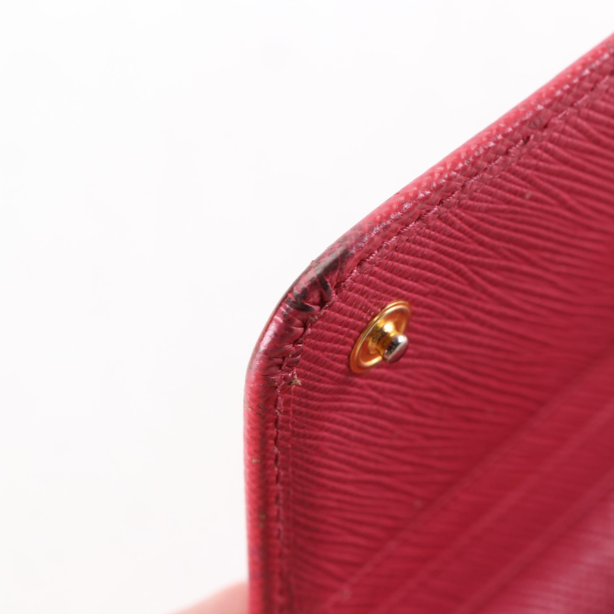 Prada Saffiano Leather Continental Wallet