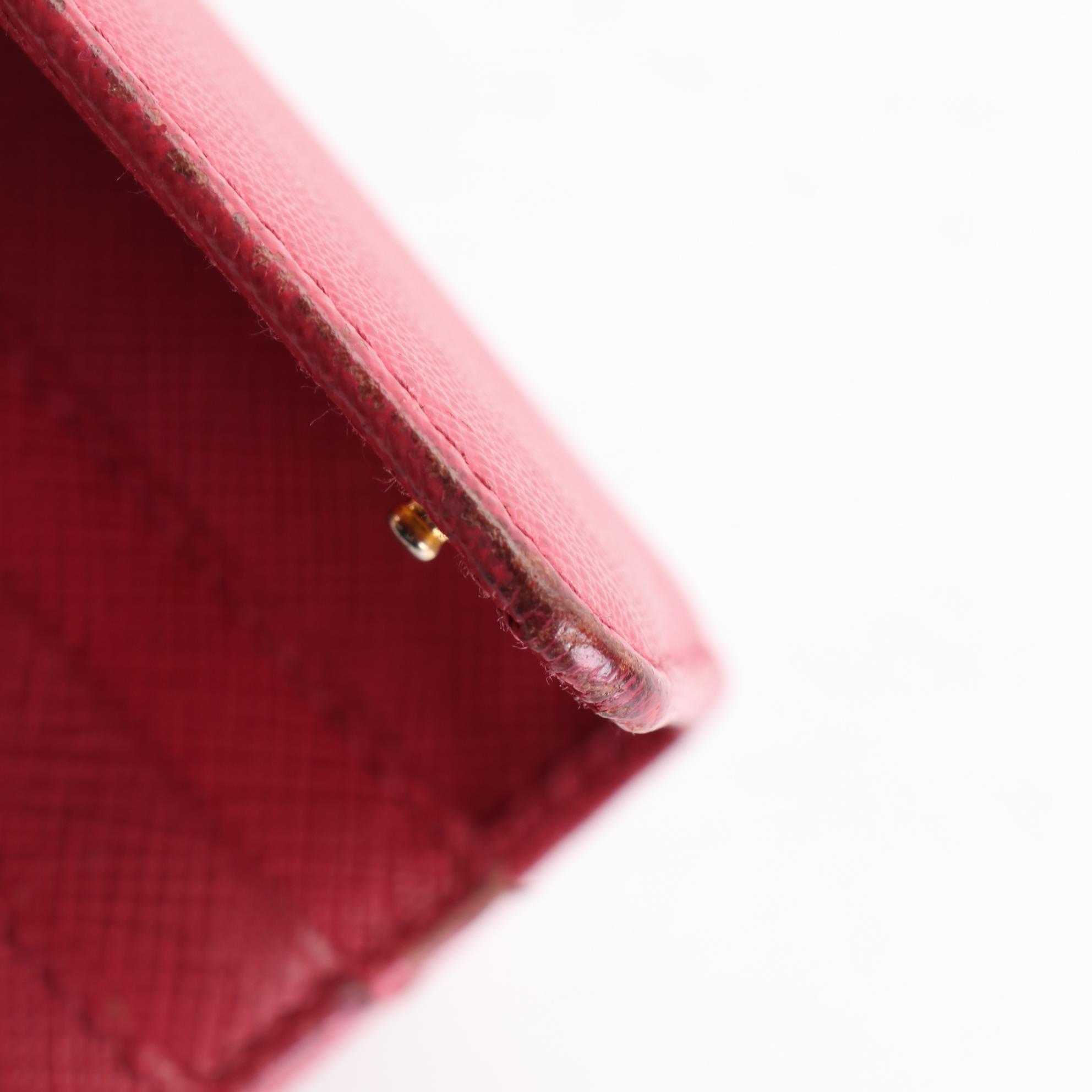 Prada Saffiano Leather Continental Wallet