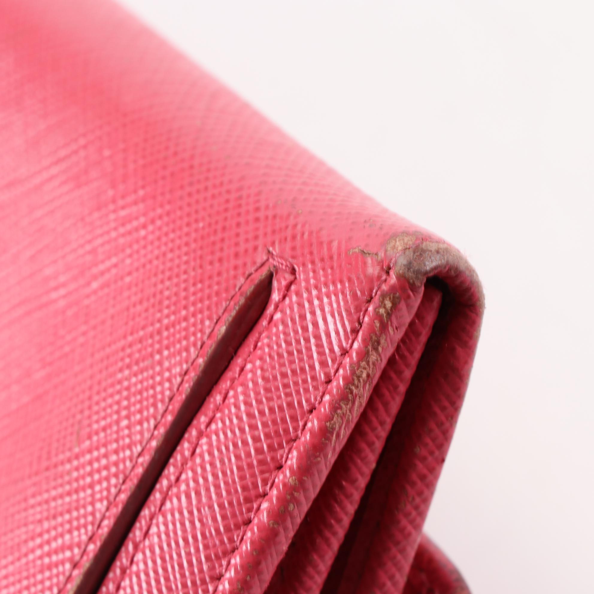 Prada Saffiano Leather Continental Wallet