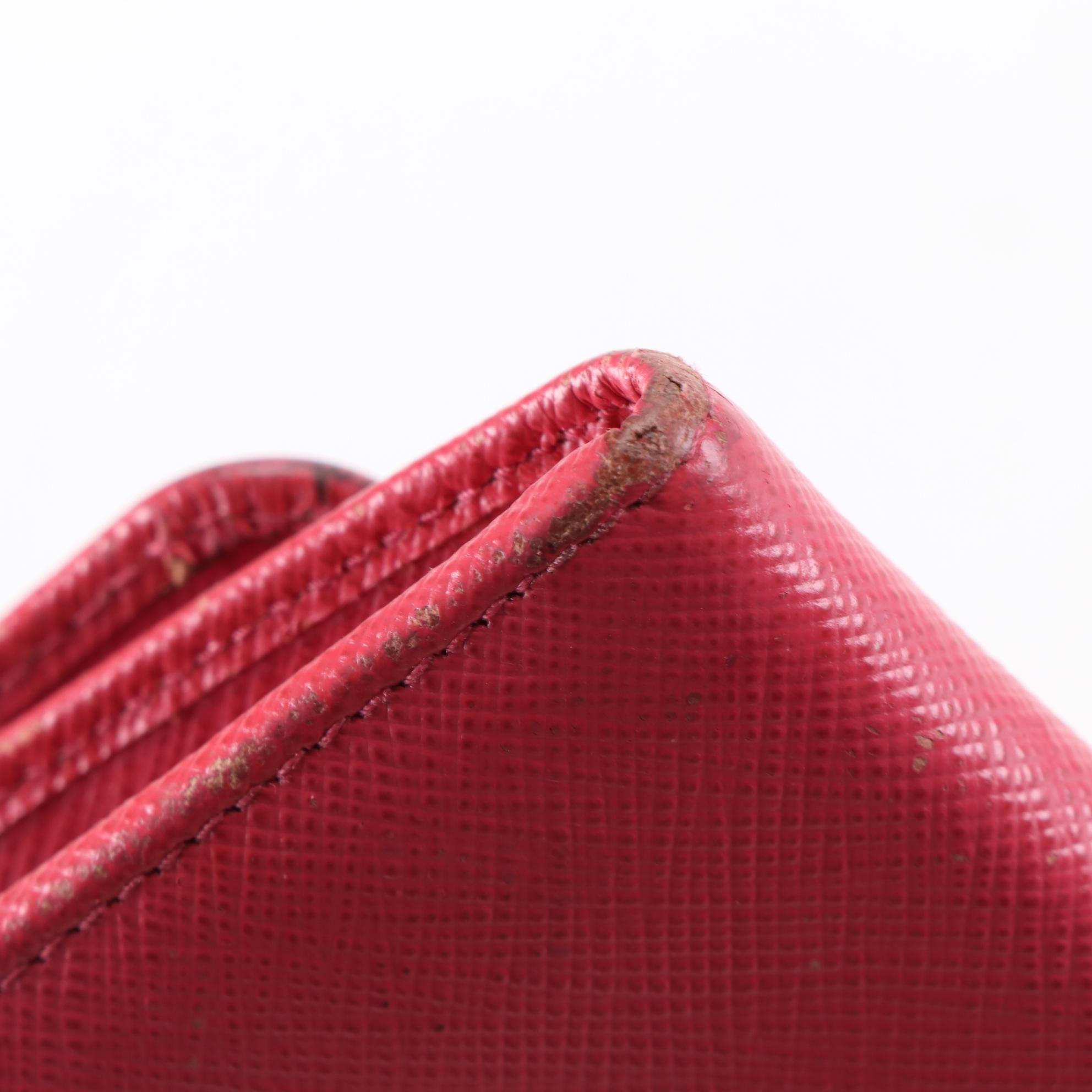 Prada Saffiano Leather Continental Wallet