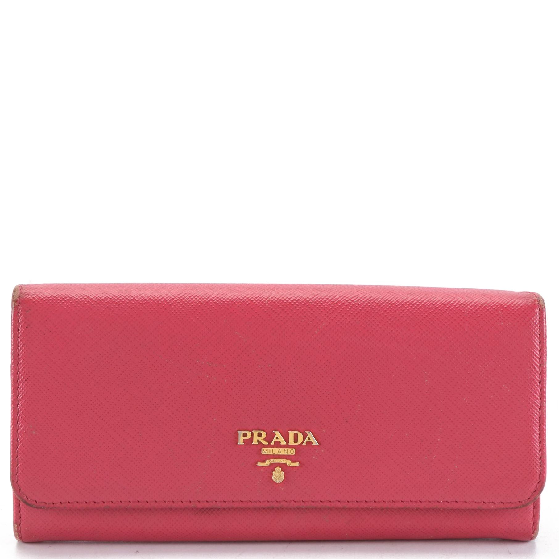 Prada Saffiano Leather Continental Wallet