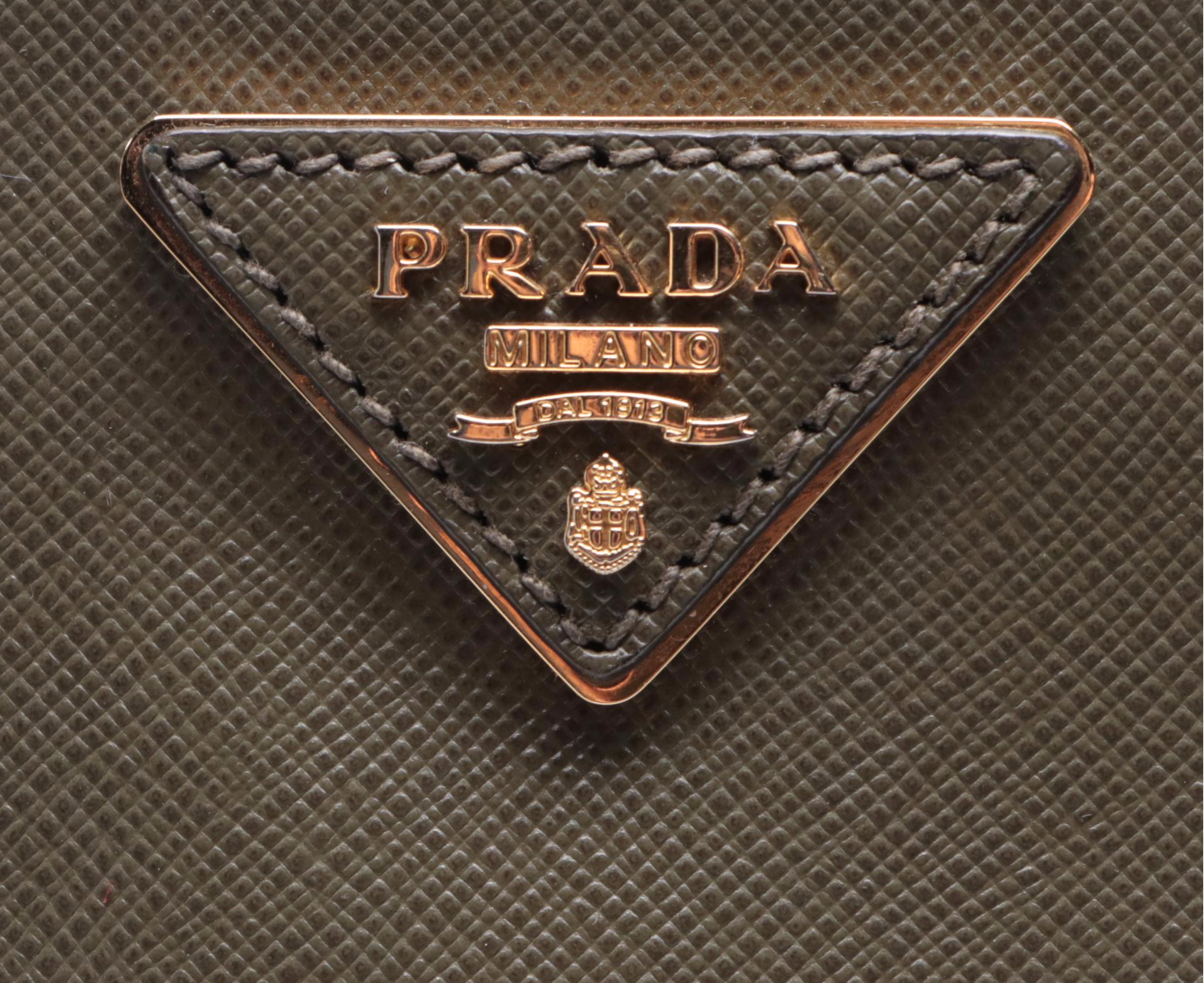 Prada Double Zip Saffiano Leather Two-Way Bag