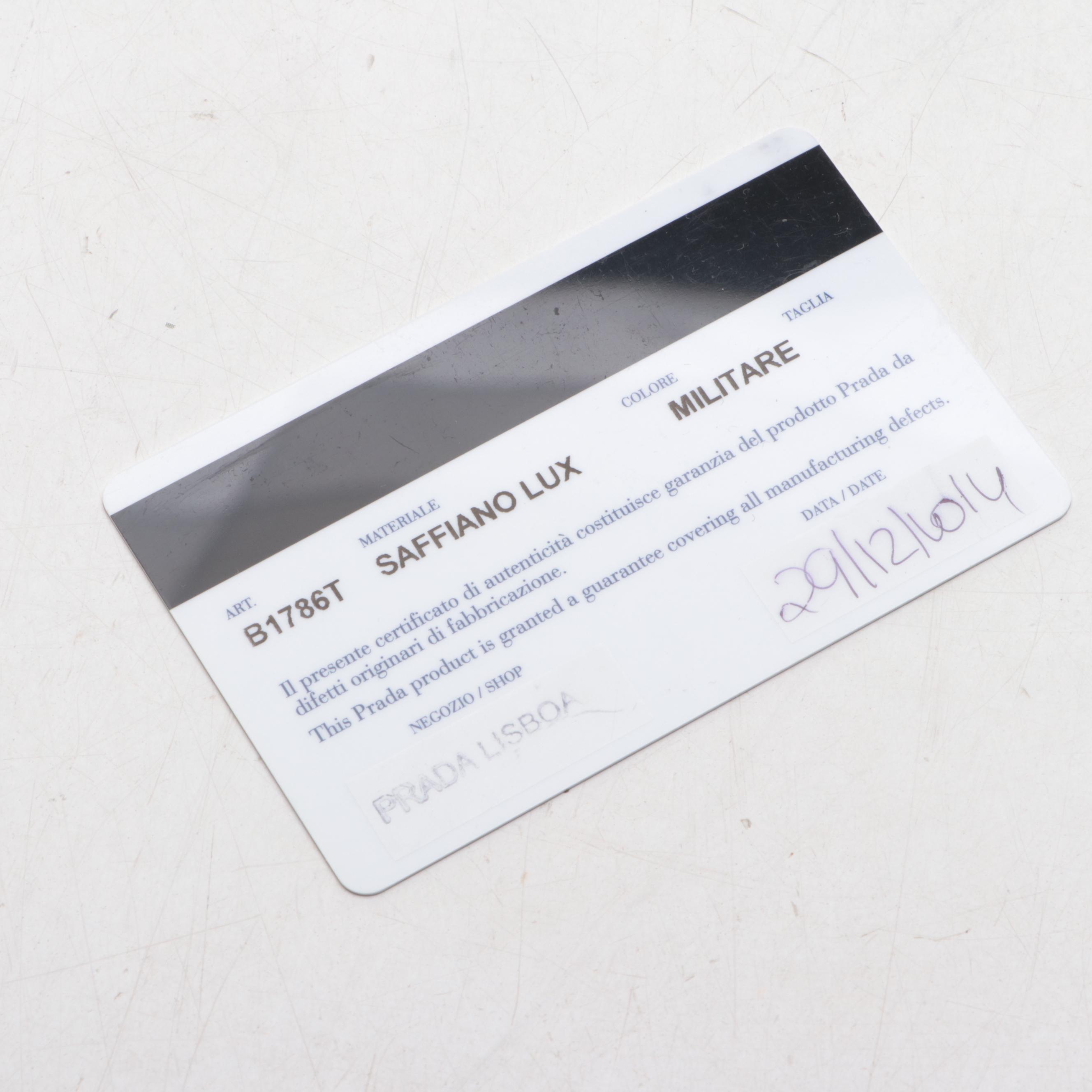 Prada Double Zip Saffiano Leather Two-Way Bag