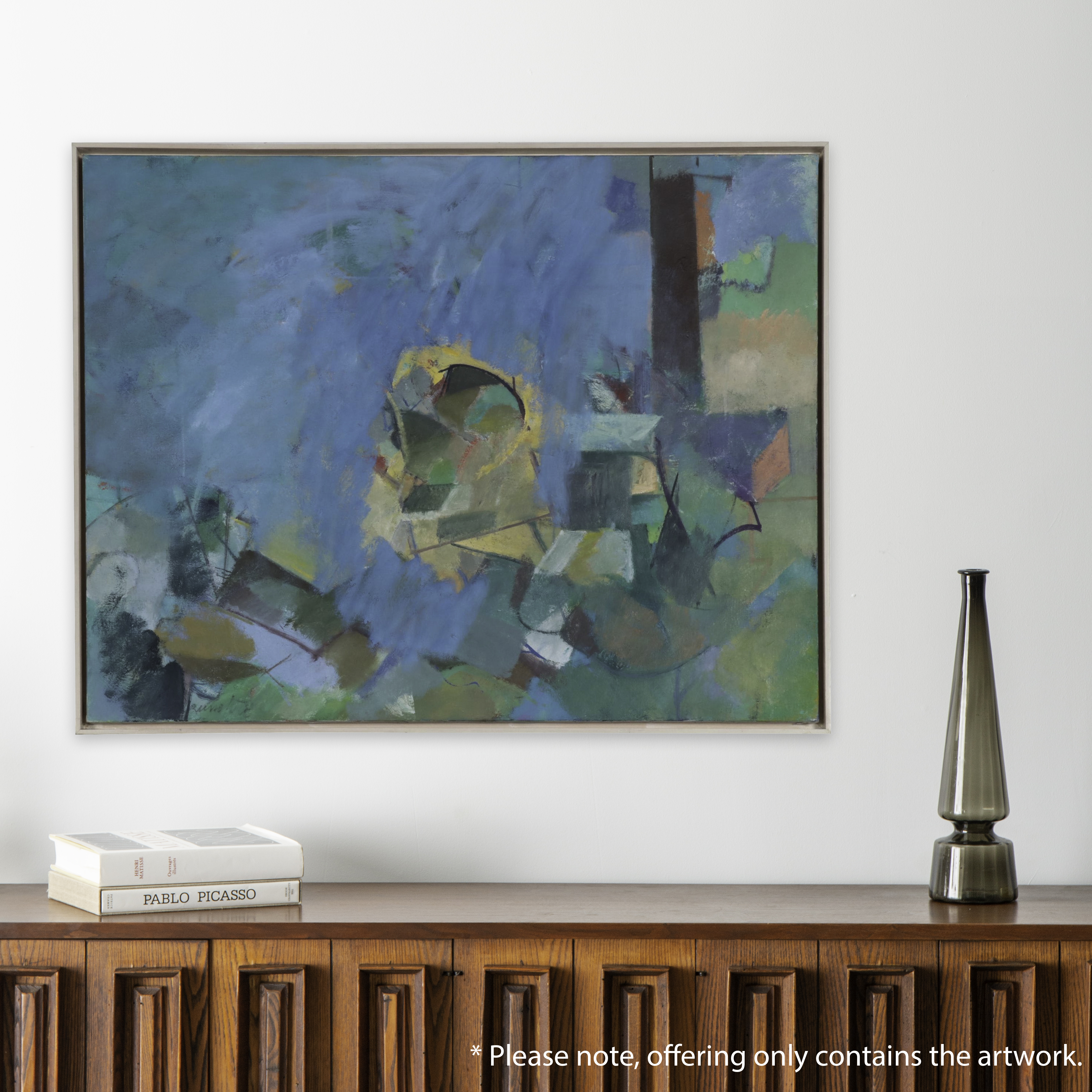 Paul Russotto Abstract Oil Painting "Green River Springs," 1989