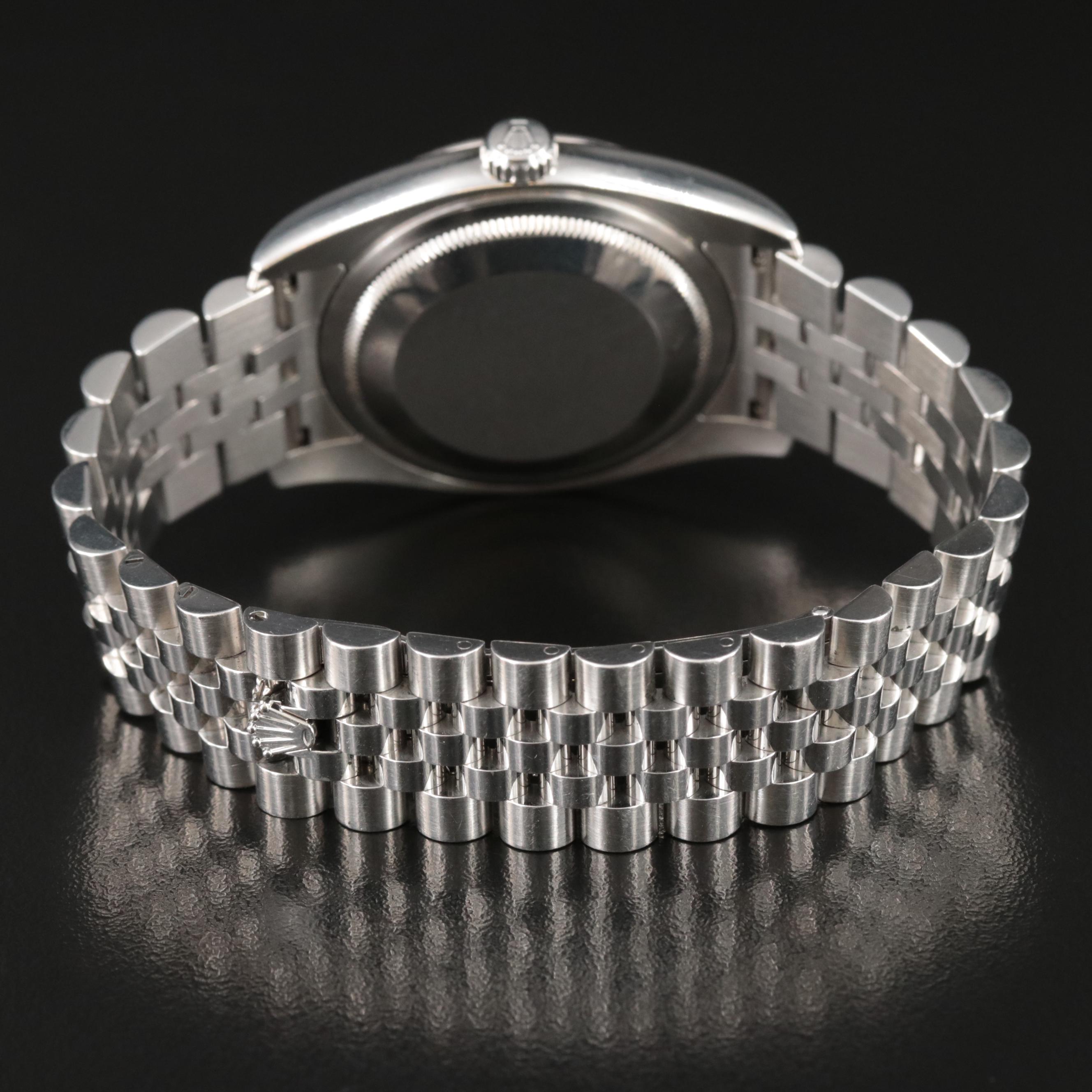 2007 Rolex Factory Diamond Dial Datejust Watch