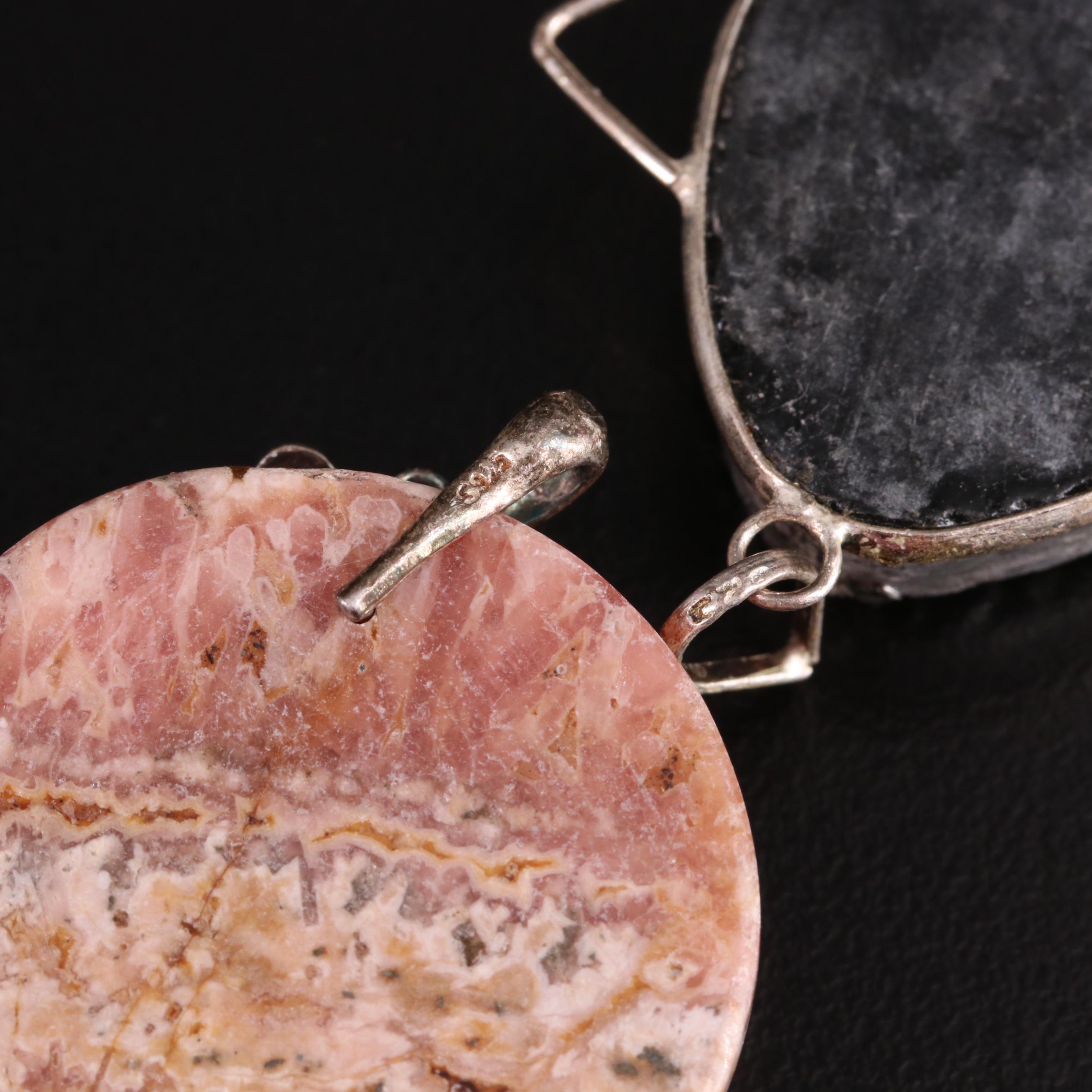 Sterling Abalone and Druzy Featured in Necklace and Pendants