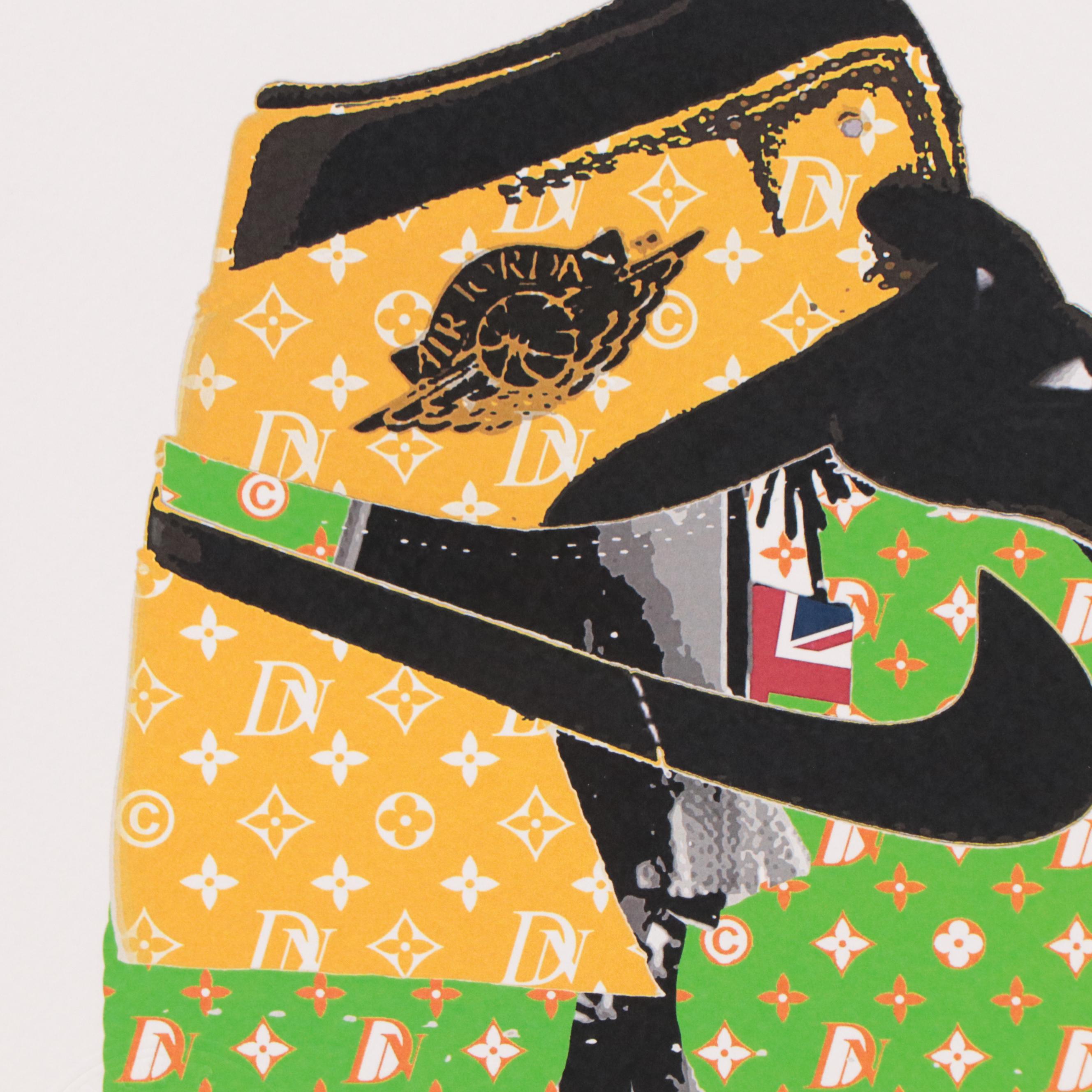 Death NYC Pop Art Offset Lithograph of Air Jordans, 2020