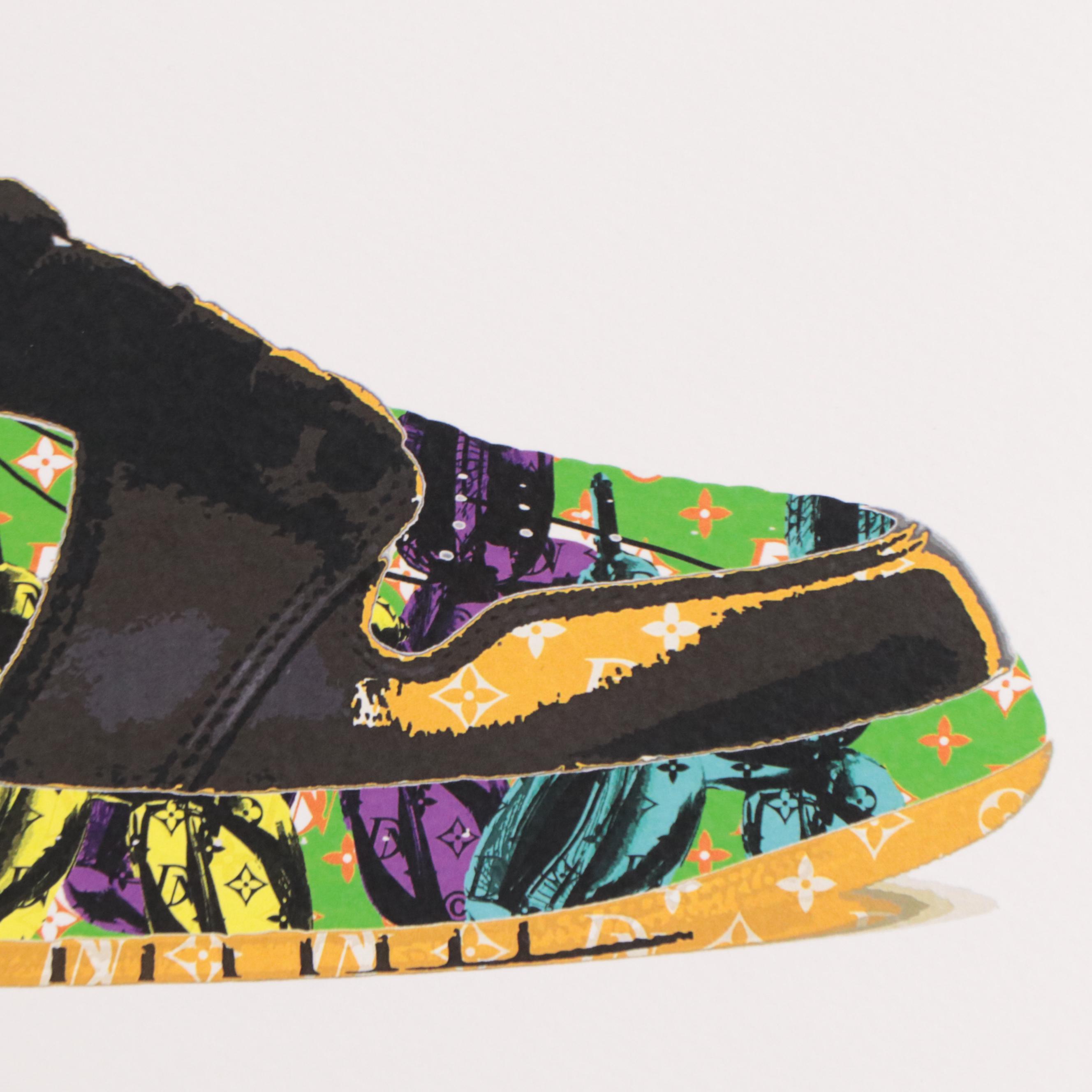 Death NYC Pop Art Offset Lithograph of Air Jordans, 2020