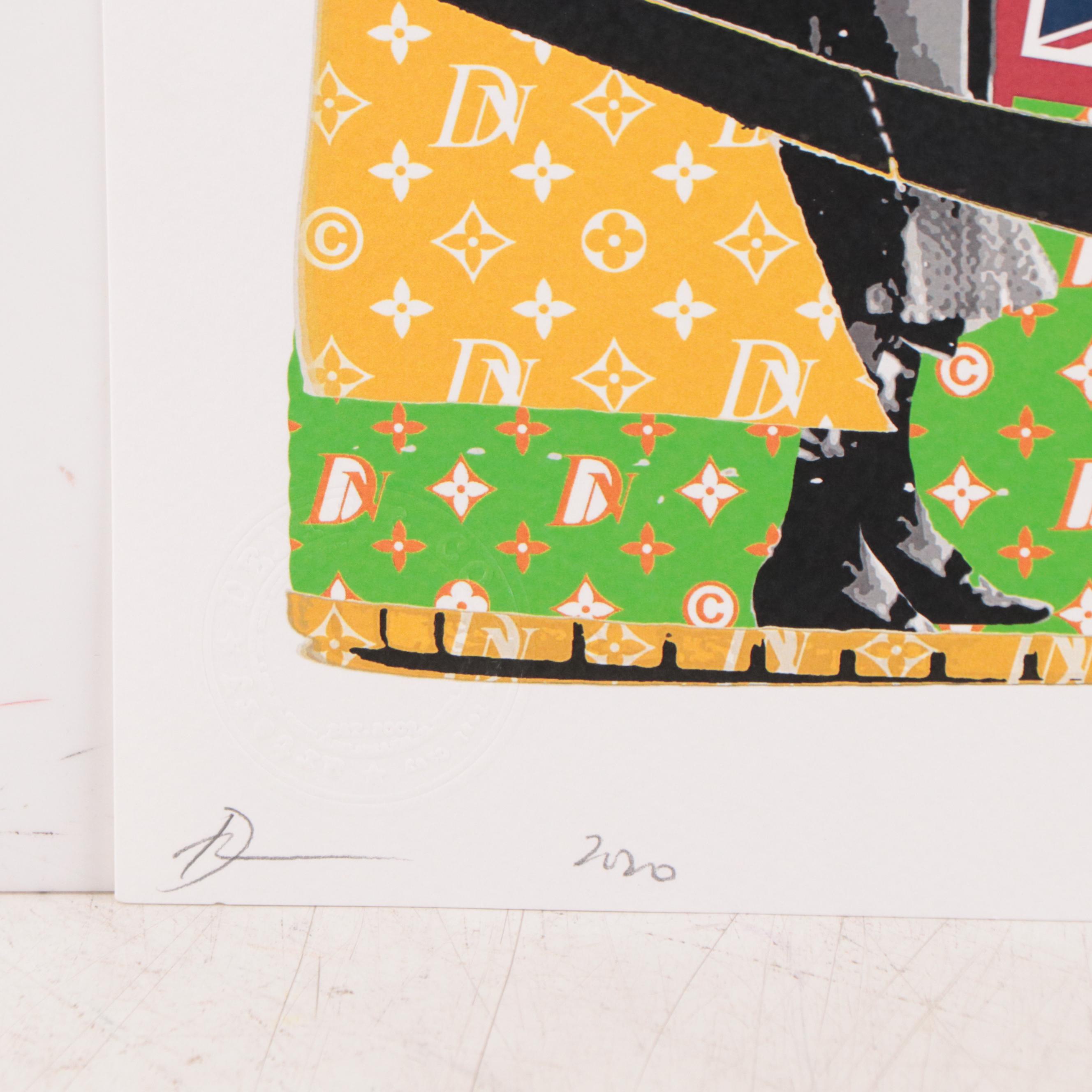 Death NYC Pop Art Offset Lithograph of Air Jordans, 2020