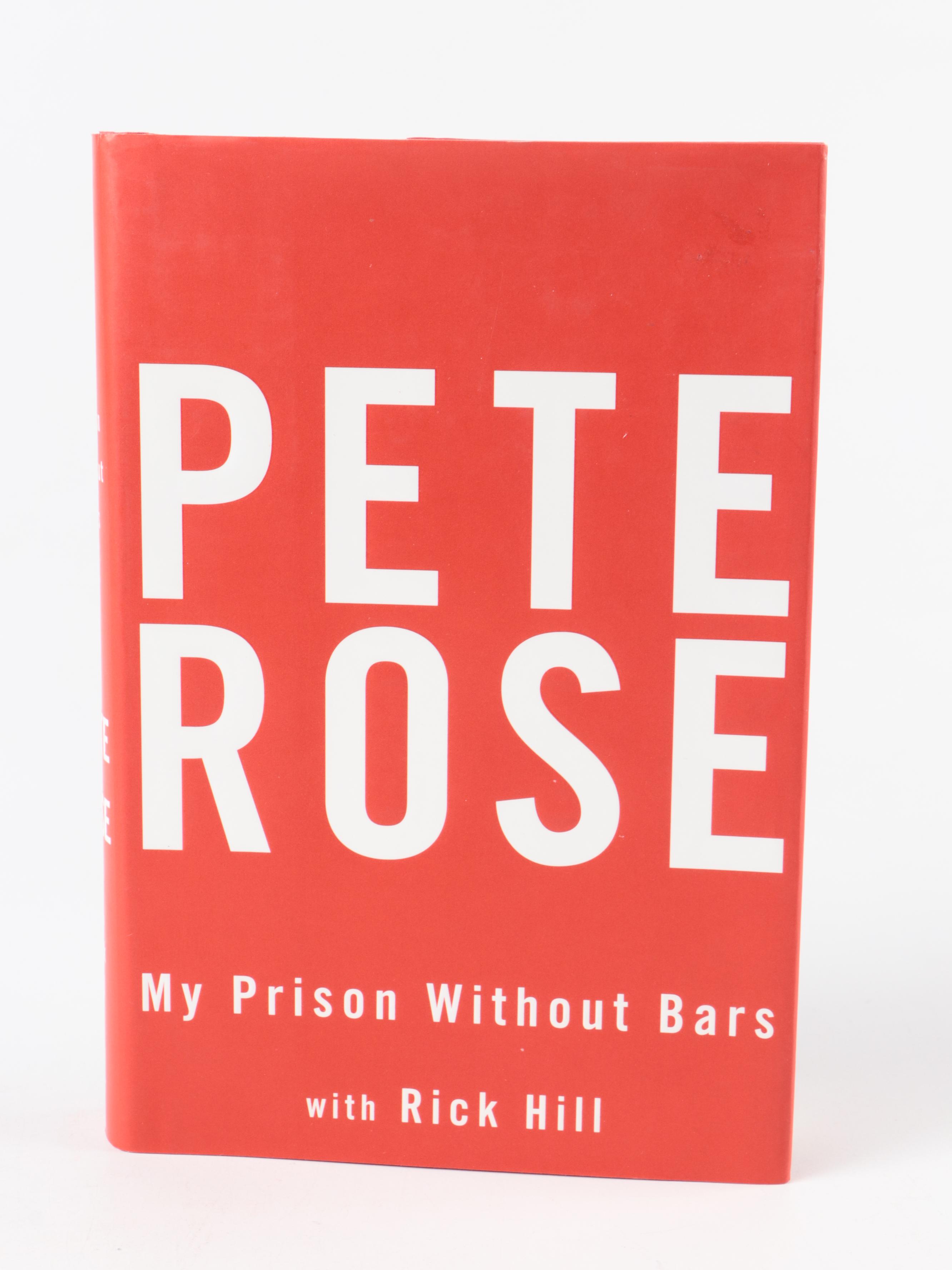 Pete Rose Signed Giclées with Books, Ceramic Cards, Newspapers and More