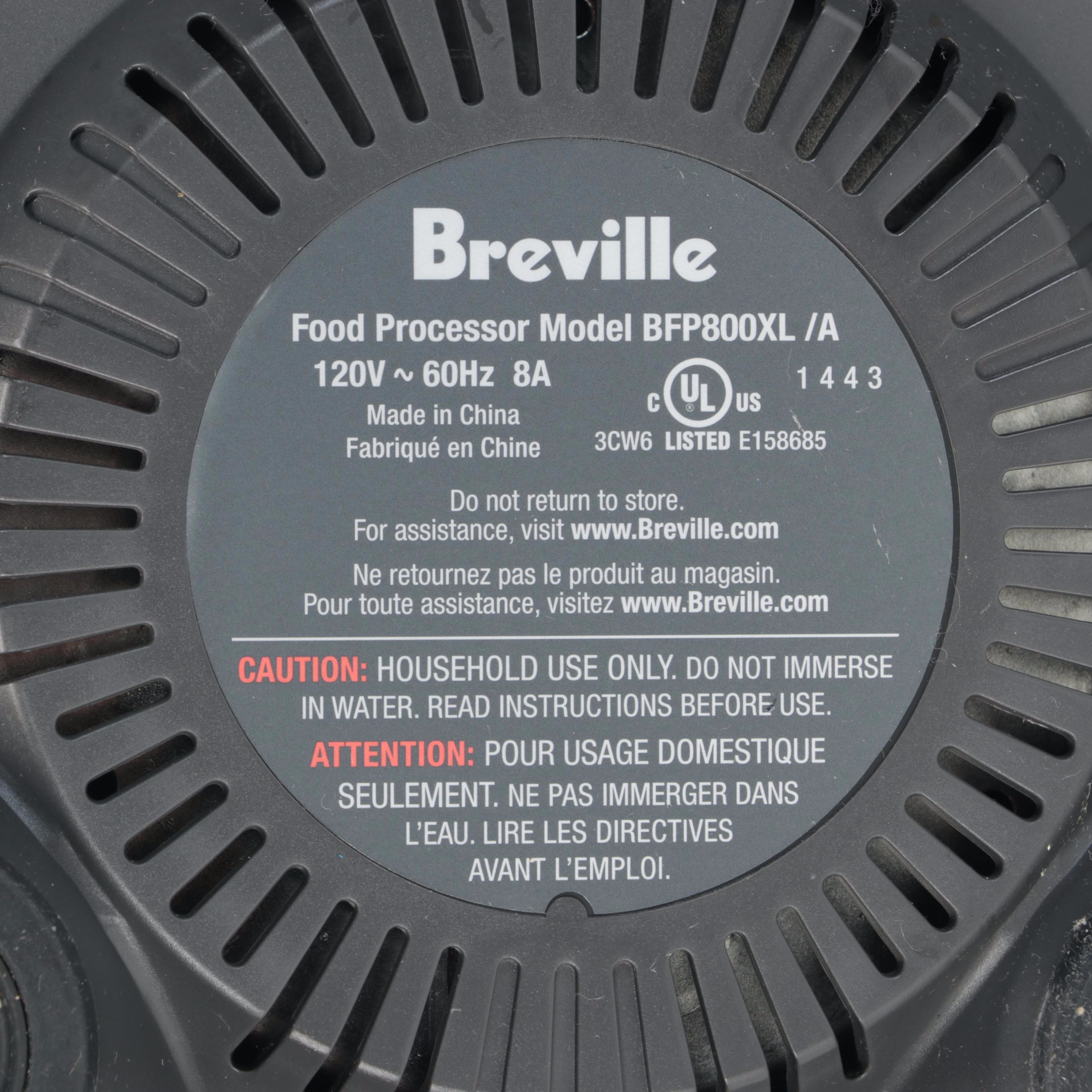 Breville Sous Chef 16-Cup Brushed Stainless Food Processor with Attachments