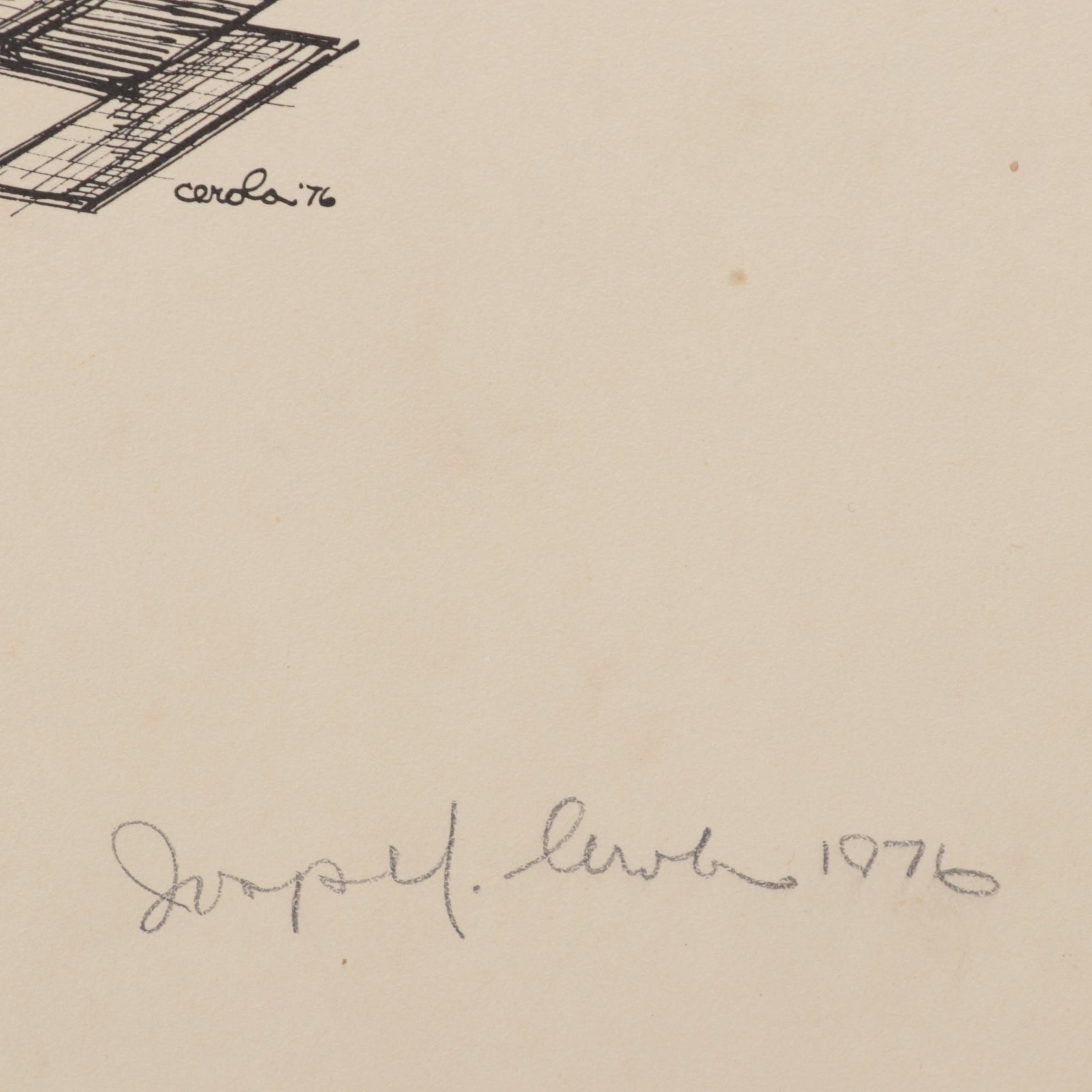 Indy 500 Lithograph "1913 Peugeot / 500 Winner," 1976