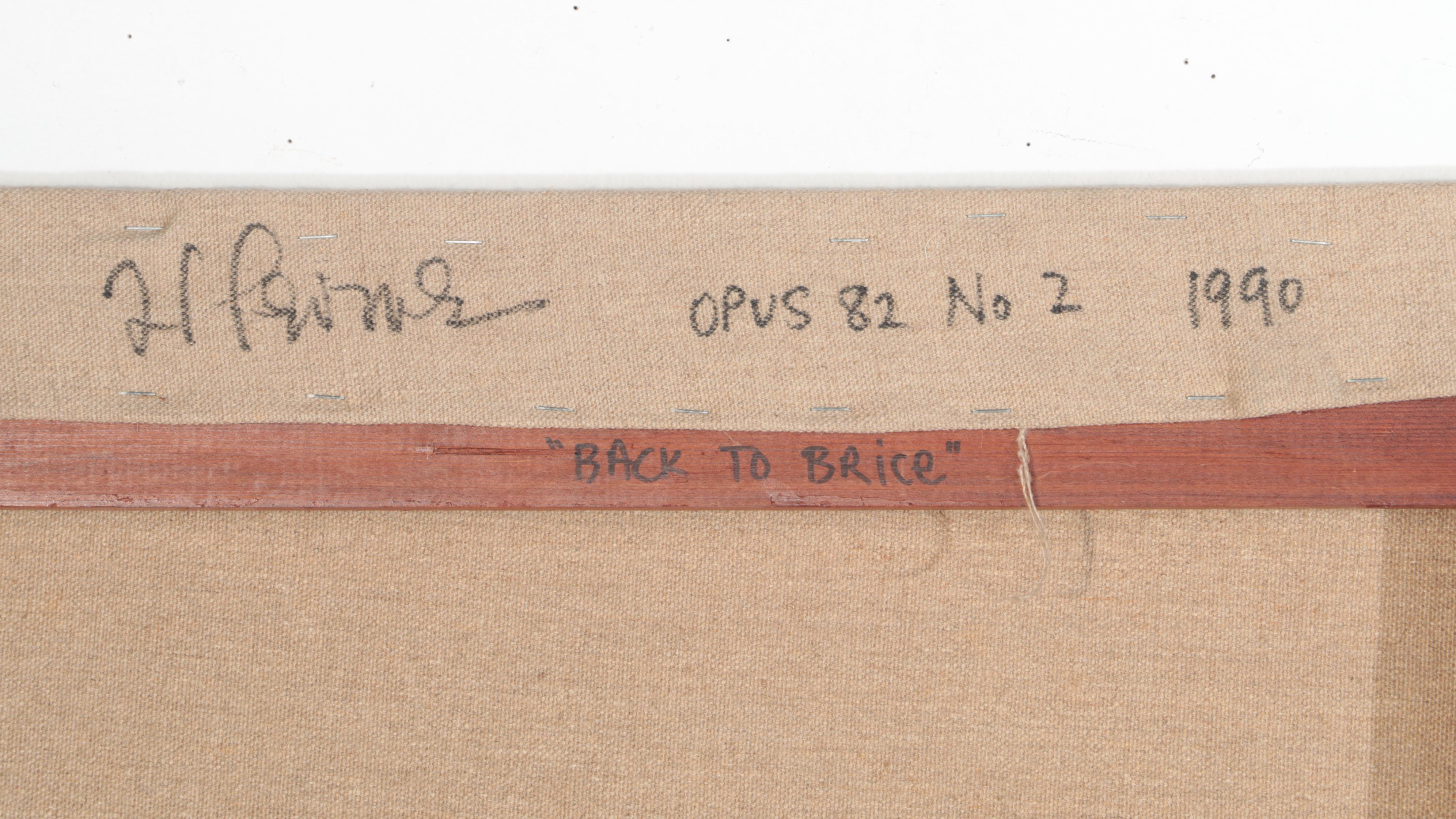 Tom Levine Monumental Oil Painting "Opus 82 No. 2," 1990