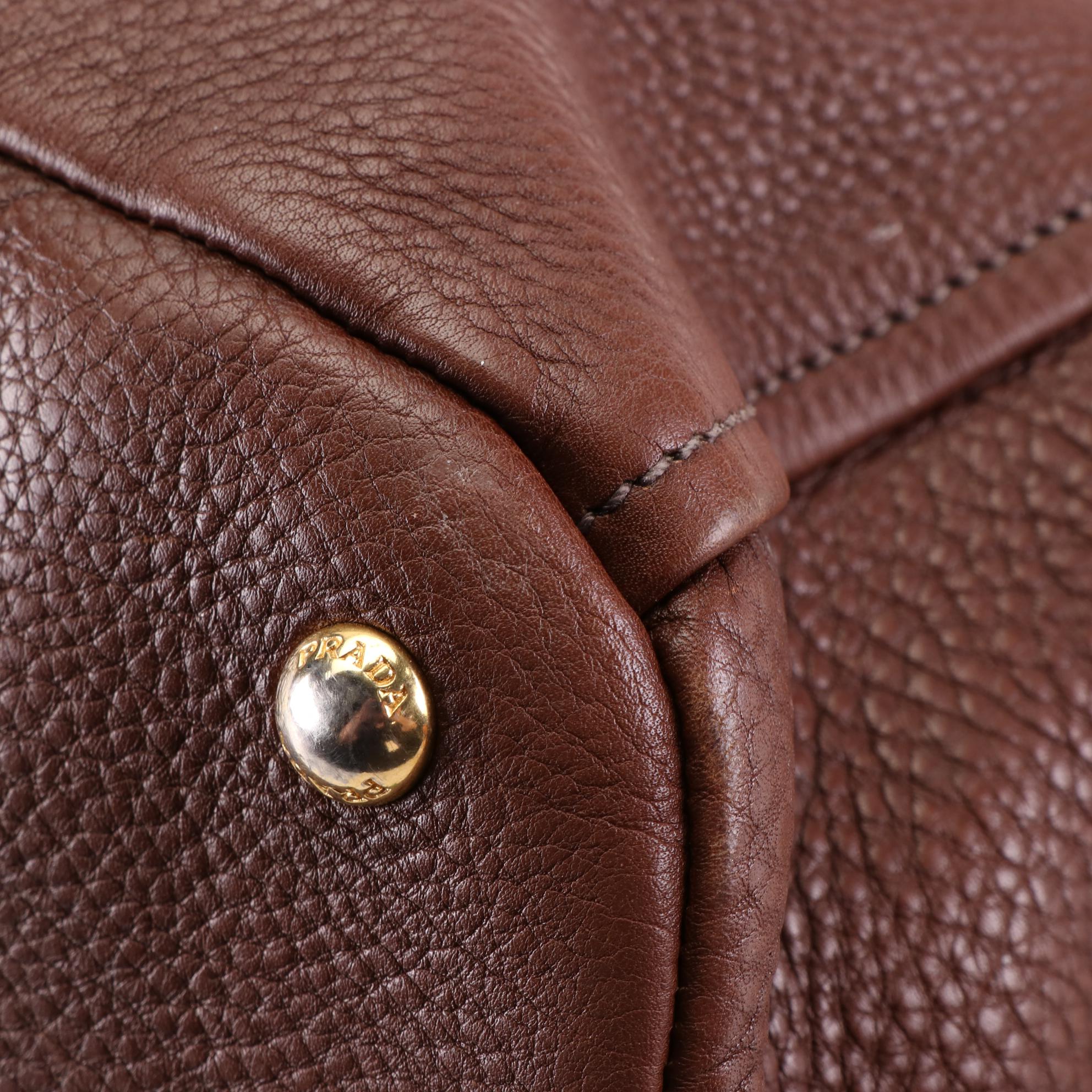 Prada Grained Leather Two-Way Bag