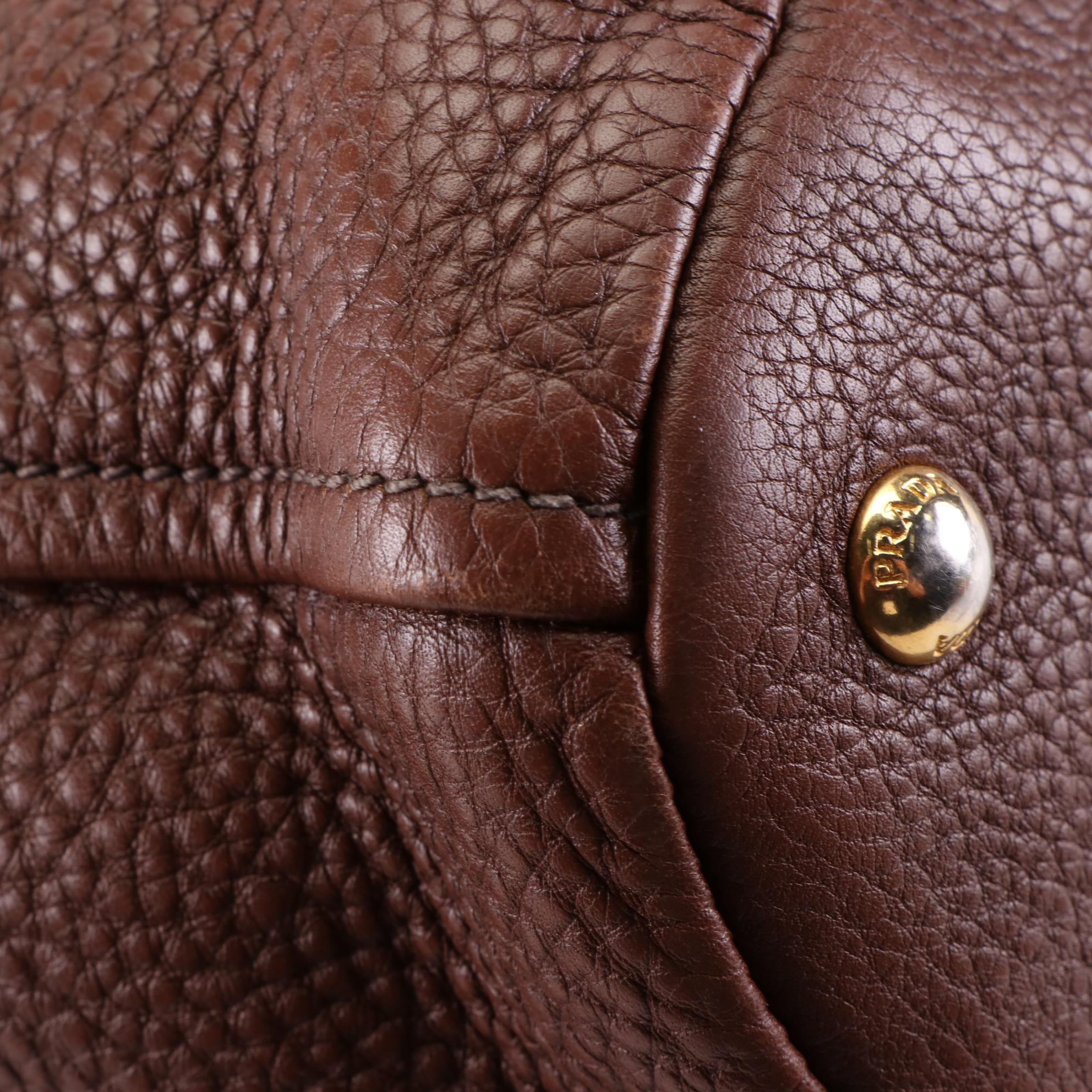 Prada Grained Leather Two-Way Bag