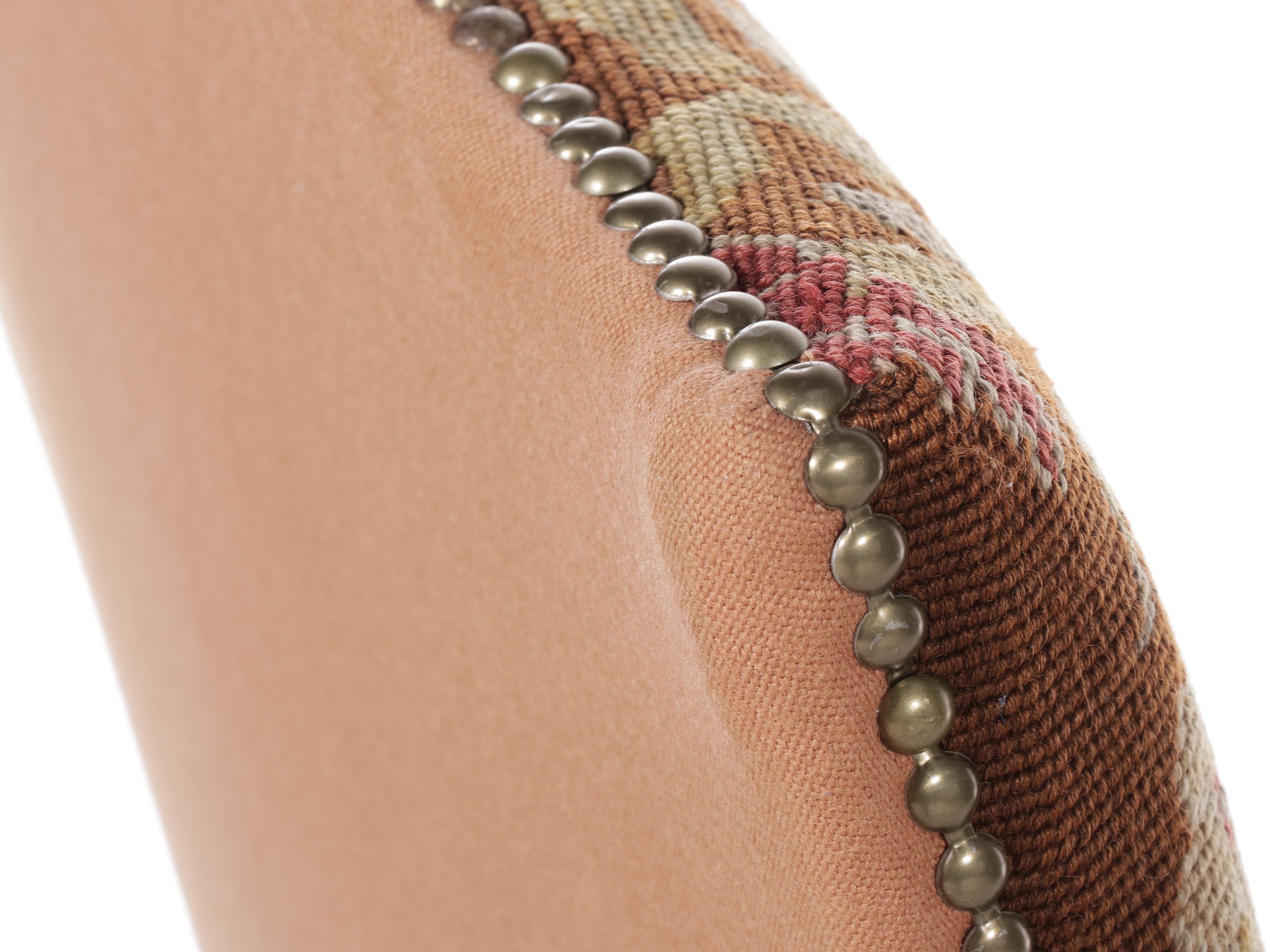 French Louis XIV Style Carved Walnut Armchair with Needlepoint