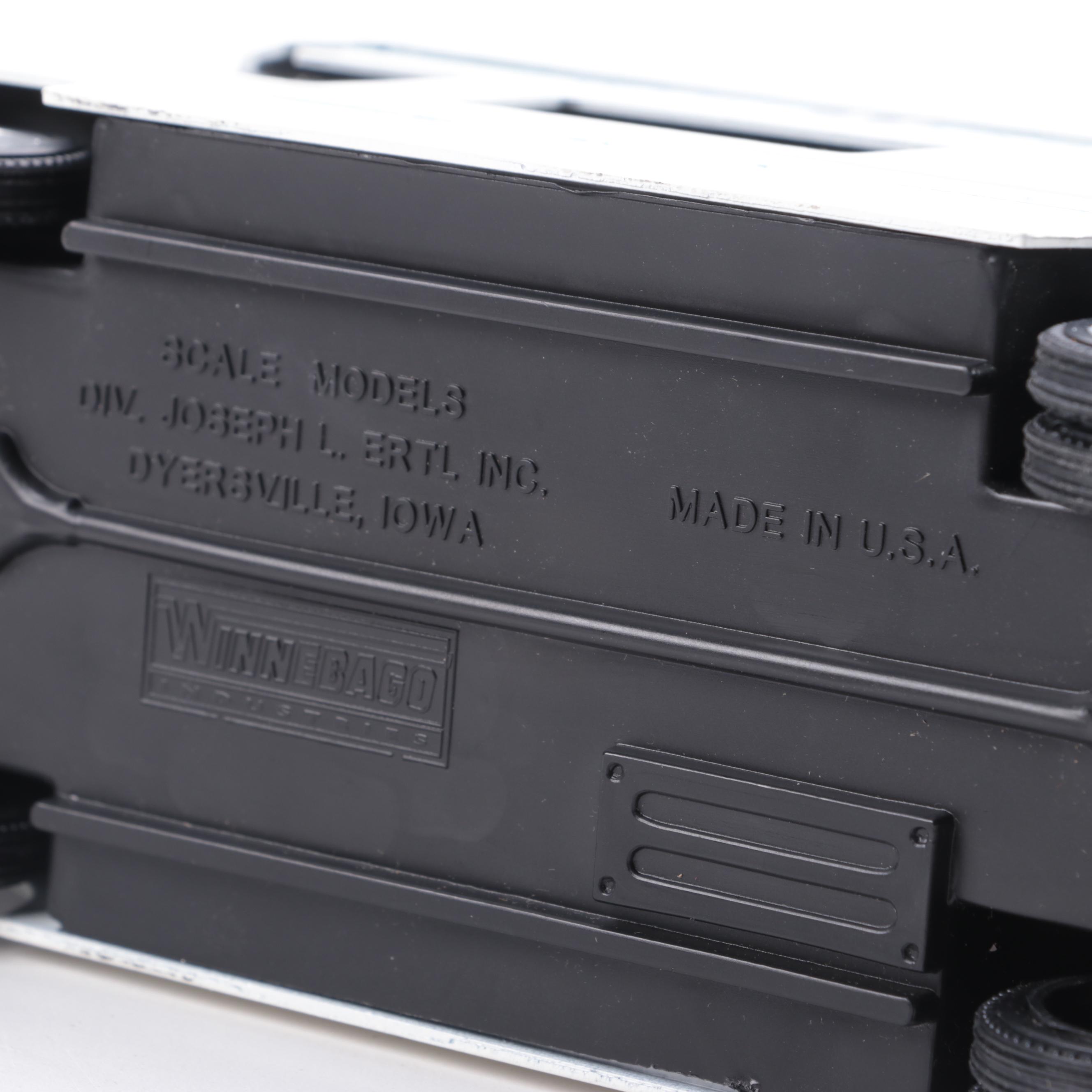 Diecast Model Coast Guard Helicopter, Winnebago RV, Ertl Front Loader and More