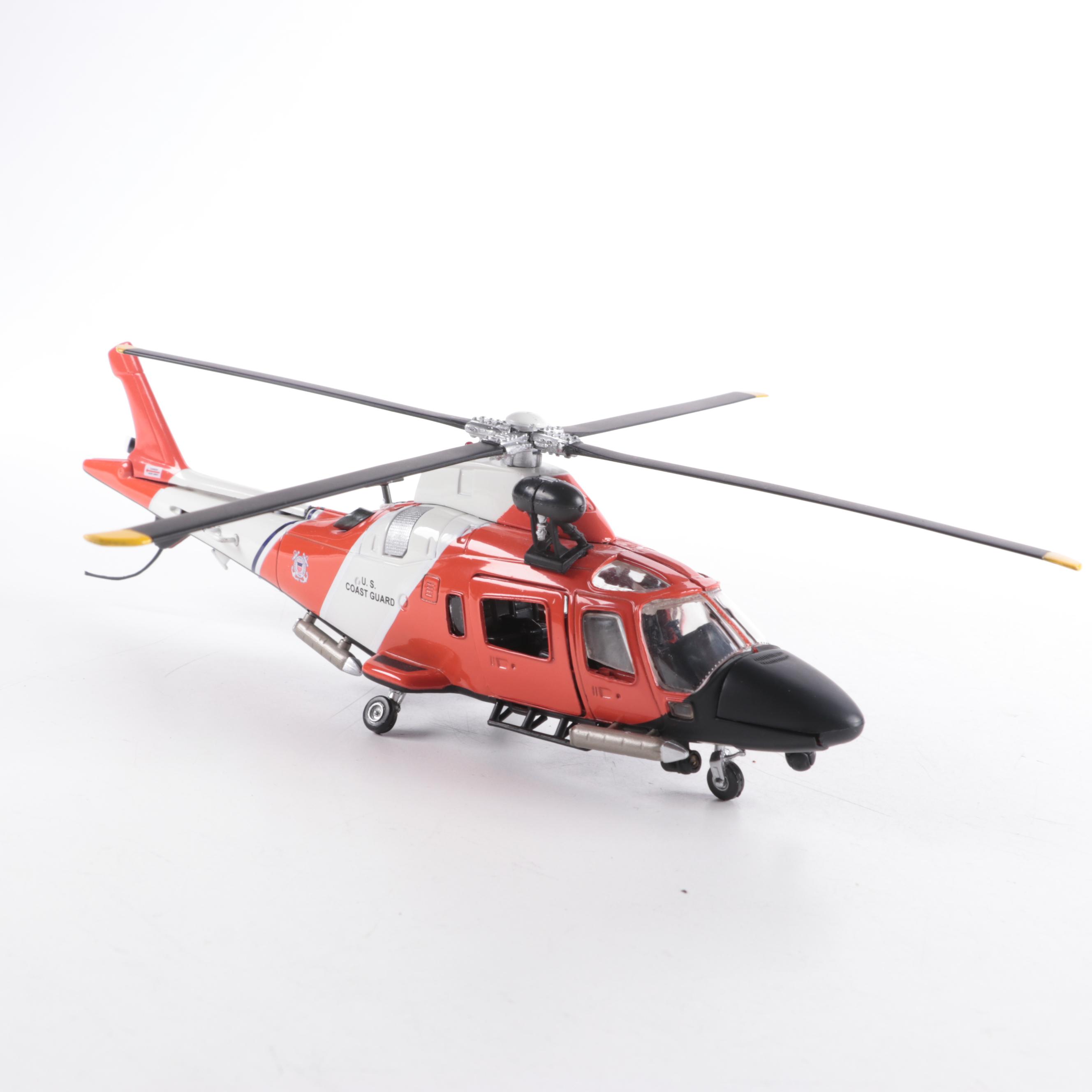 Diecast Model Coast Guard Helicopter, Winnebago RV, Ertl Front Loader and More