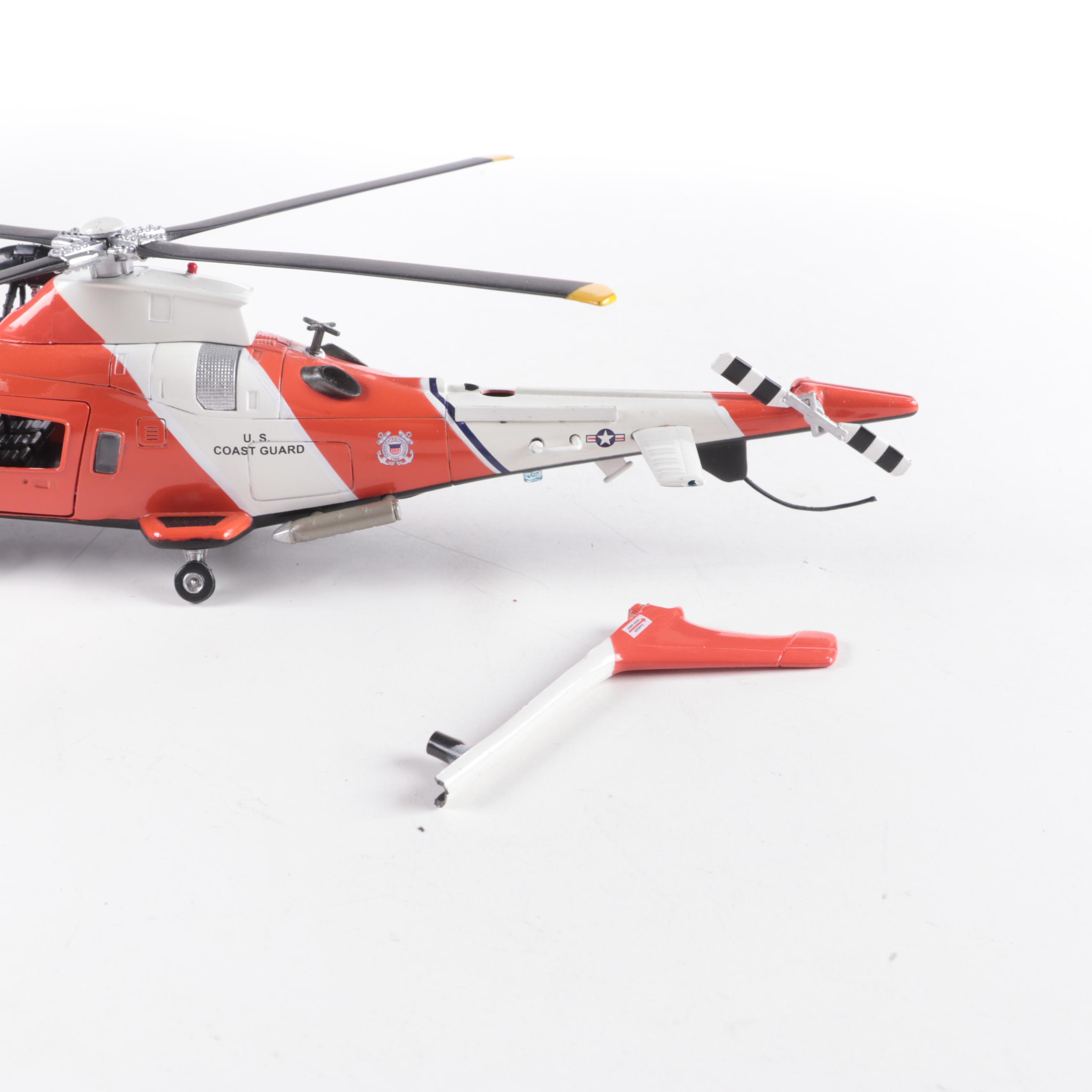 Diecast Model Coast Guard Helicopter, Winnebago RV, Ertl Front Loader and More