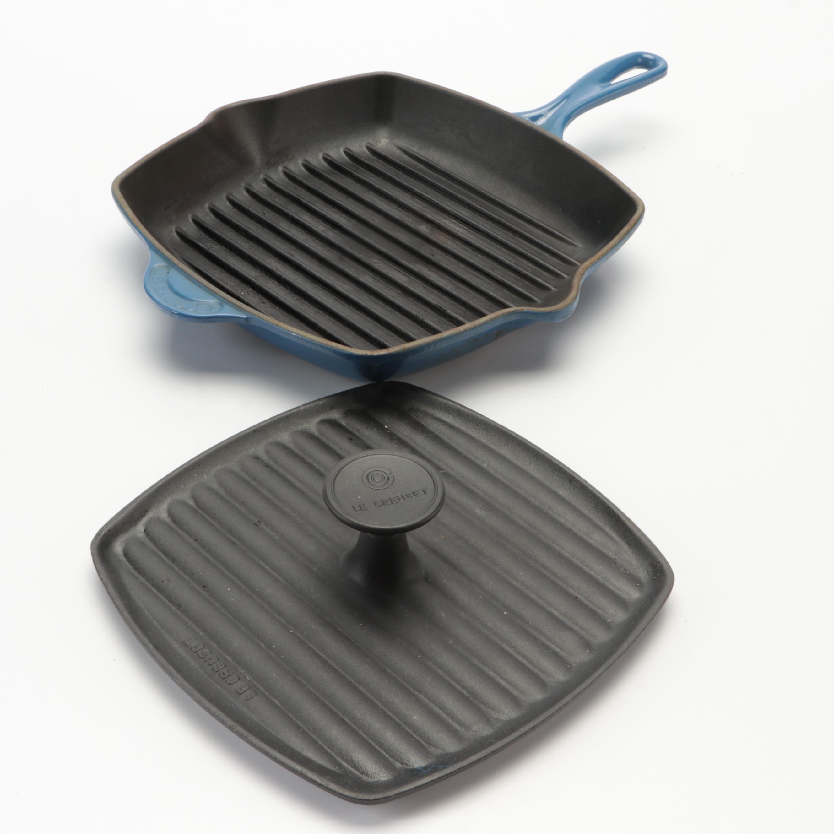 Le Creuset Marseille Cast Iron Griddle and Pie Pan with Other Serving Bowl