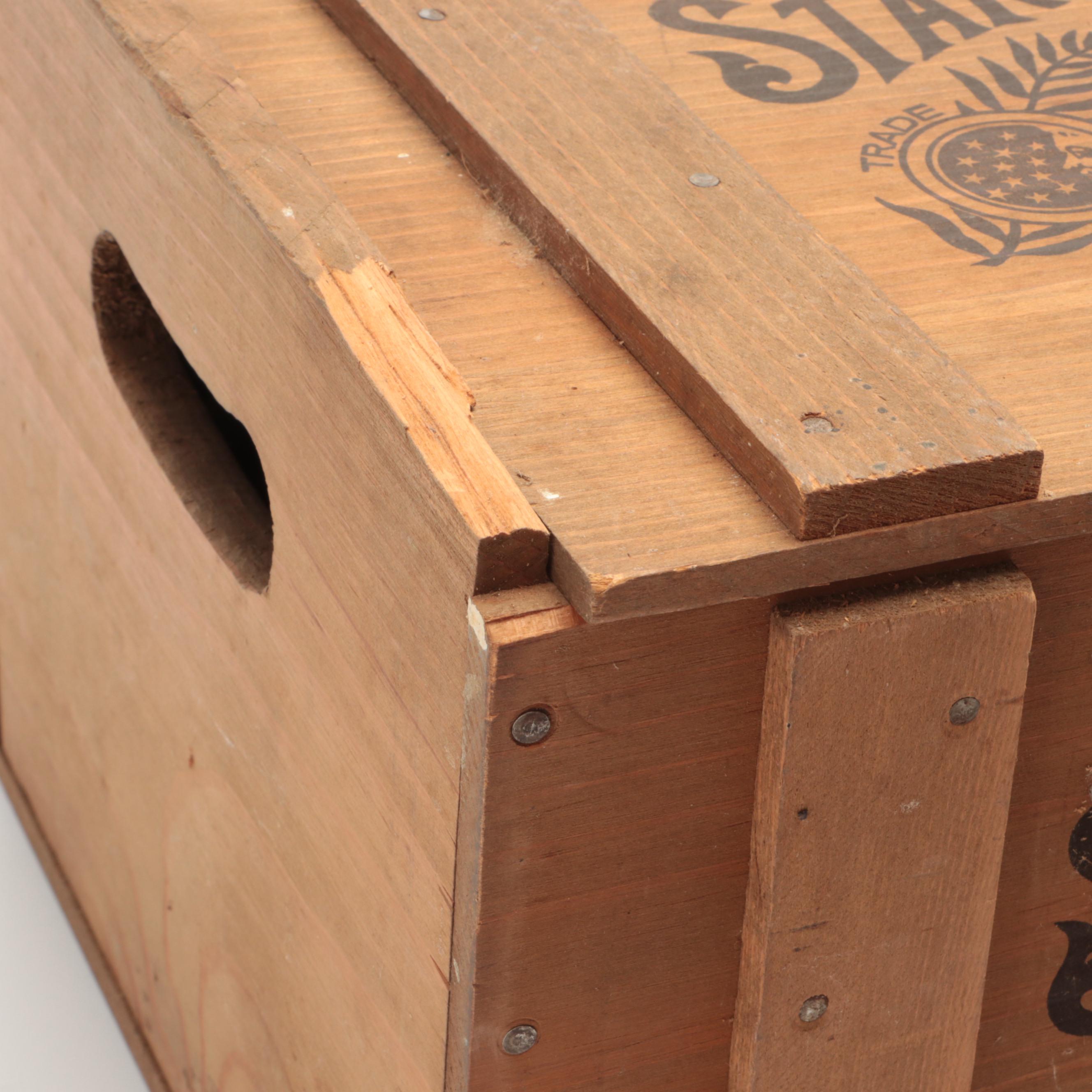 Procter & Gamble Star Candles Wooden Crates, Mid/Late 20th C.