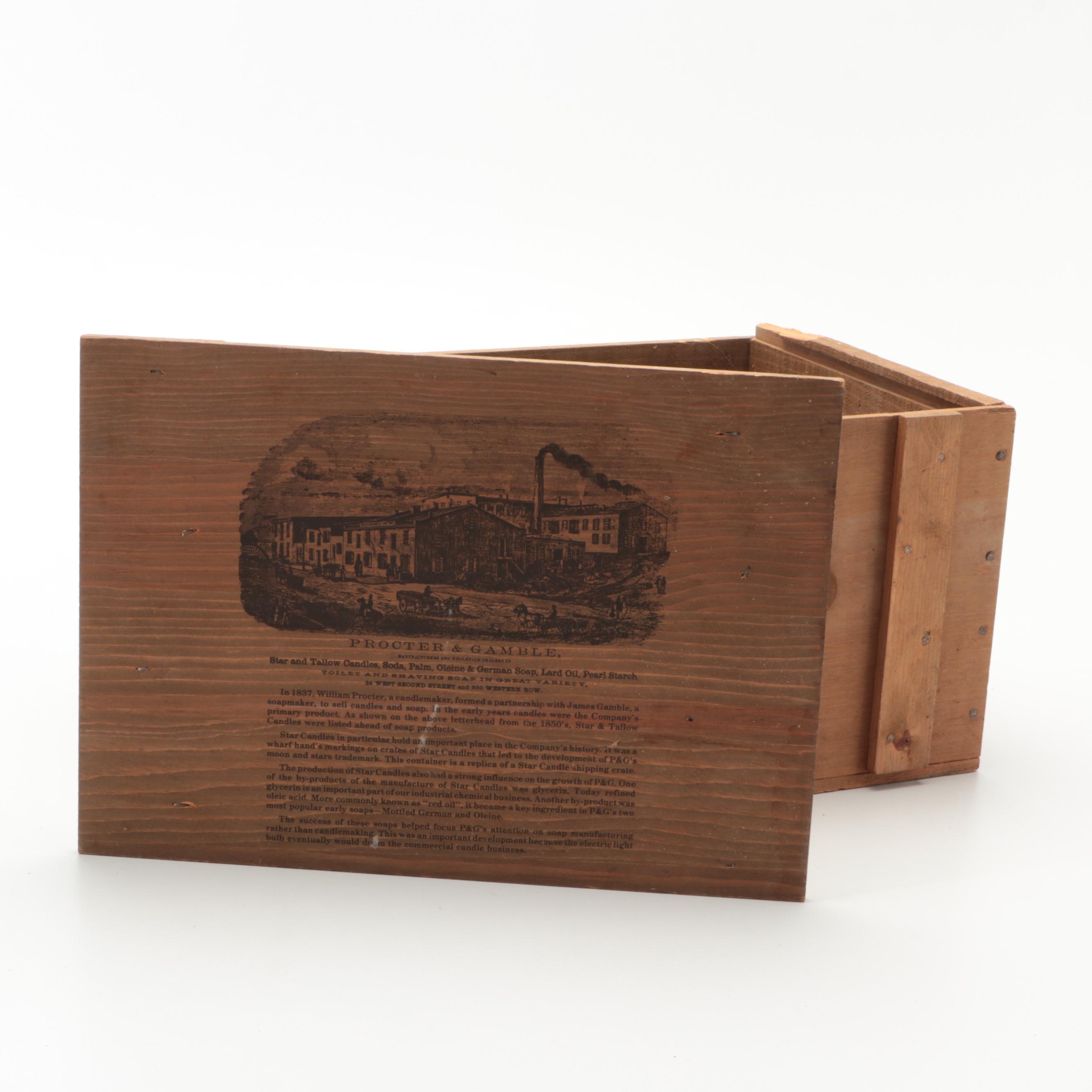 Procter & Gamble Star Candles Wooden Crates, Mid/Late 20th C.