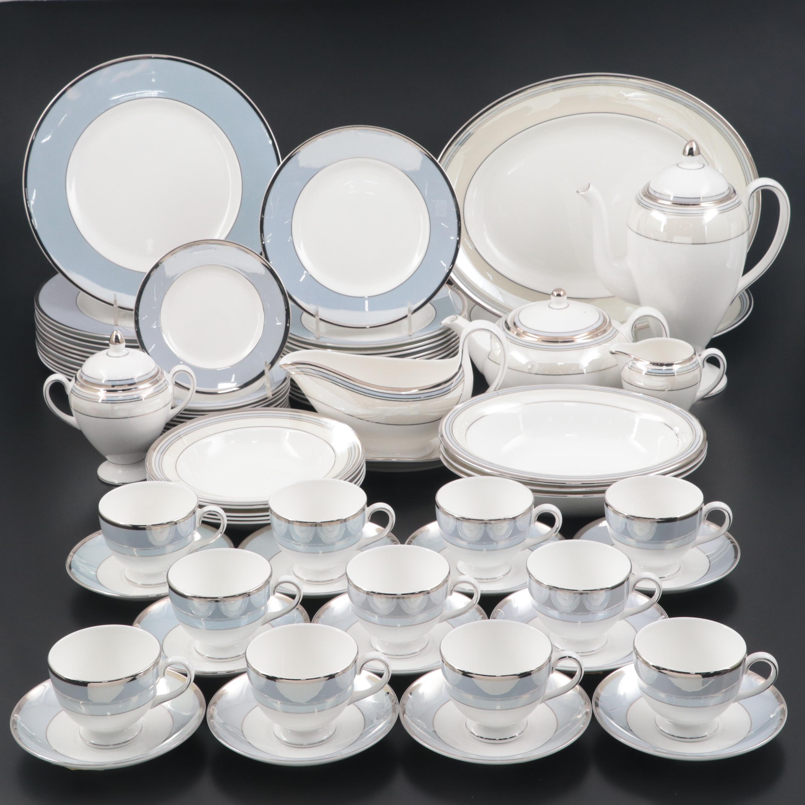 Wedgwood "Lustreware Blue Fin" and More Bone China Dinnerware