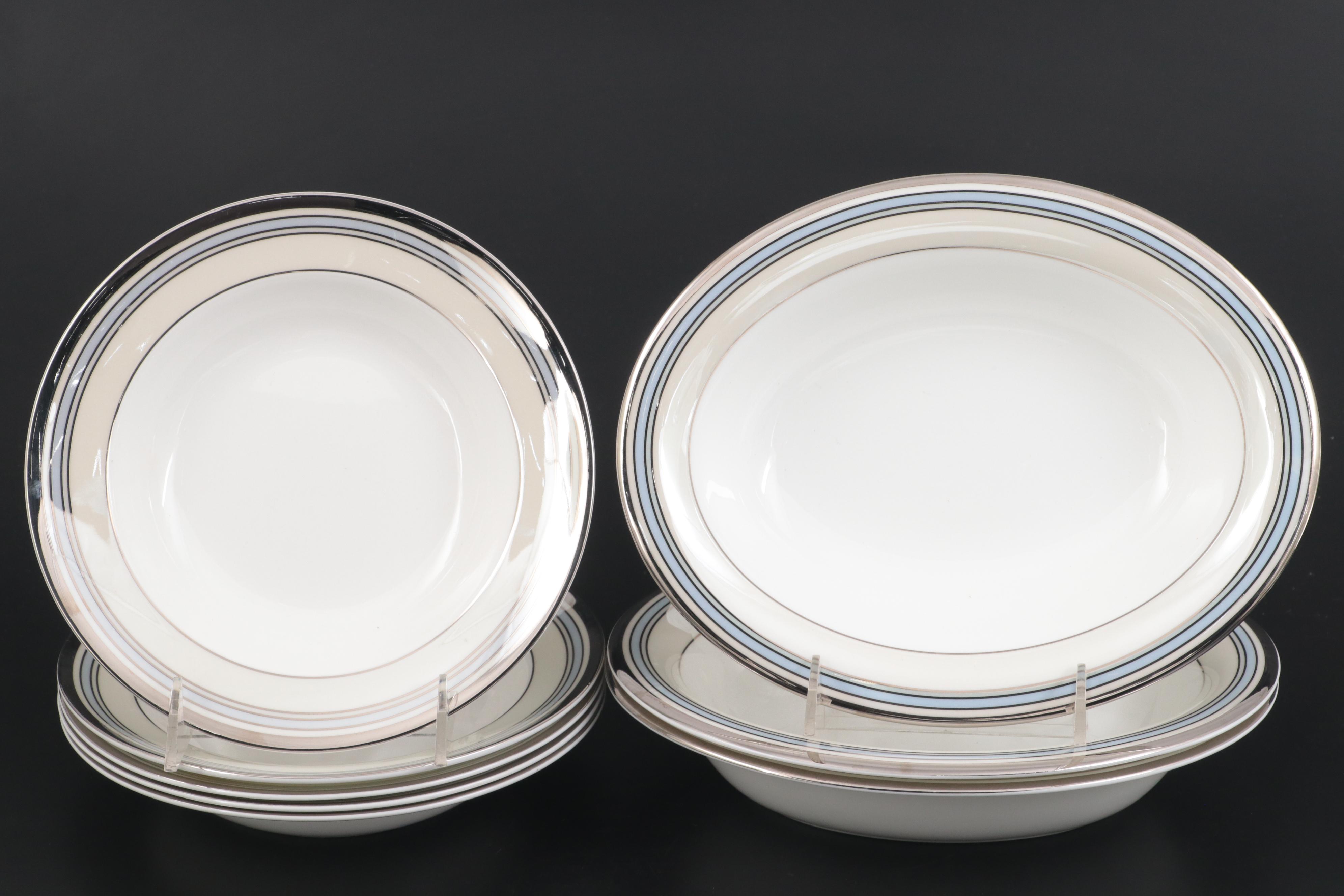 Wedgwood "Lustreware Blue Fin" and More Bone China Dinnerware