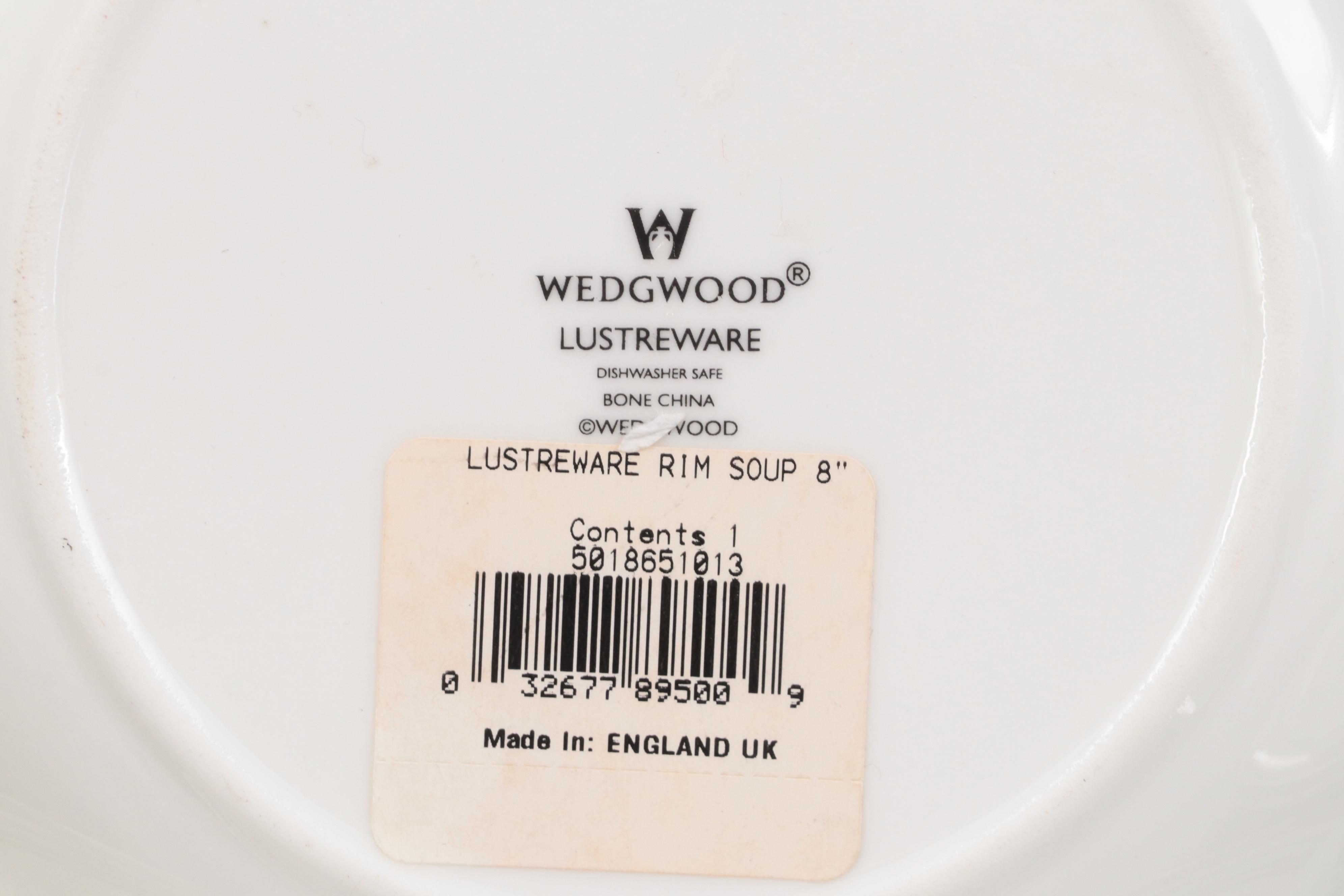 Wedgwood "Lustreware Blue Fin" and More Bone China Dinnerware
