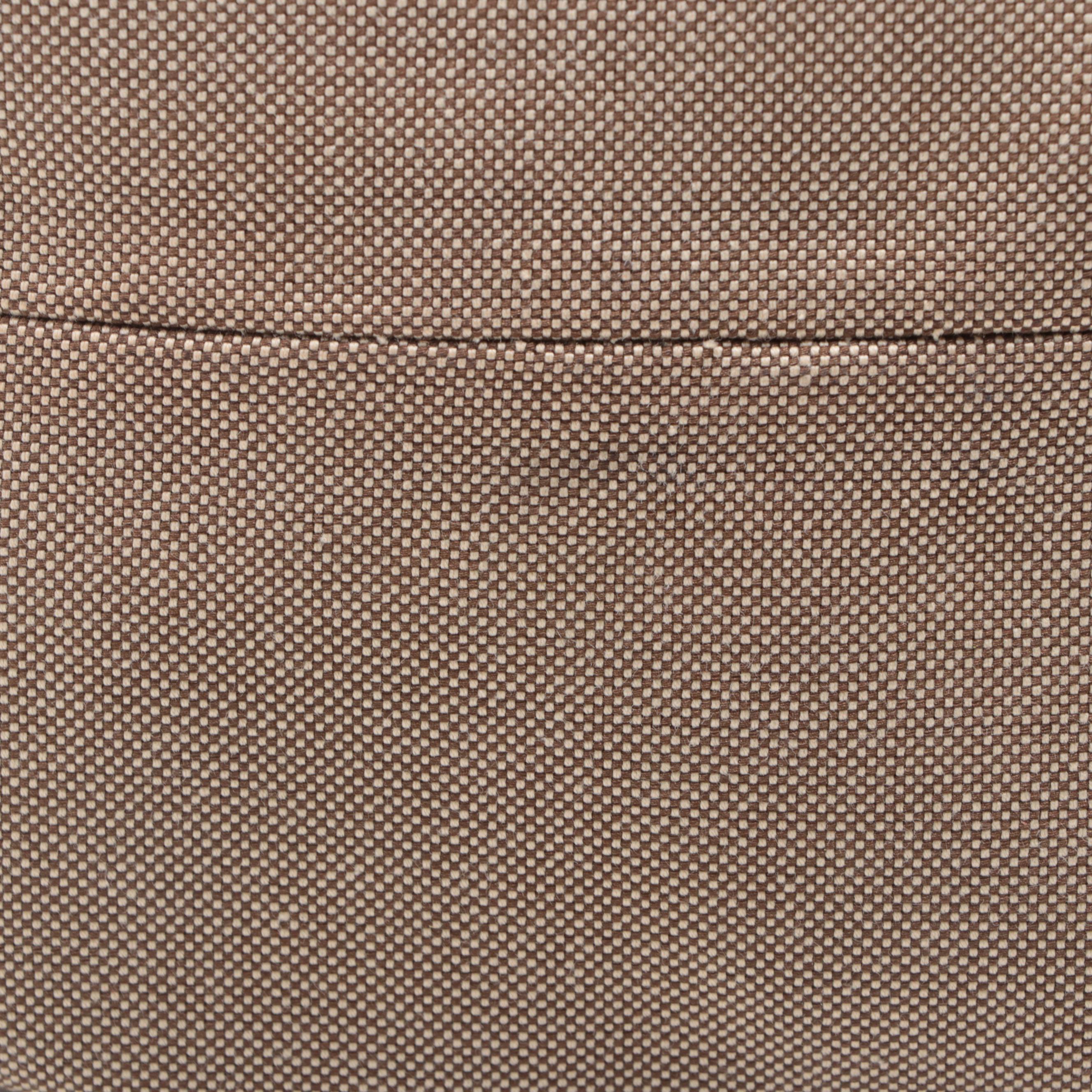 Prada Logo Toiletry Pouch in Canvas with Leather Trim