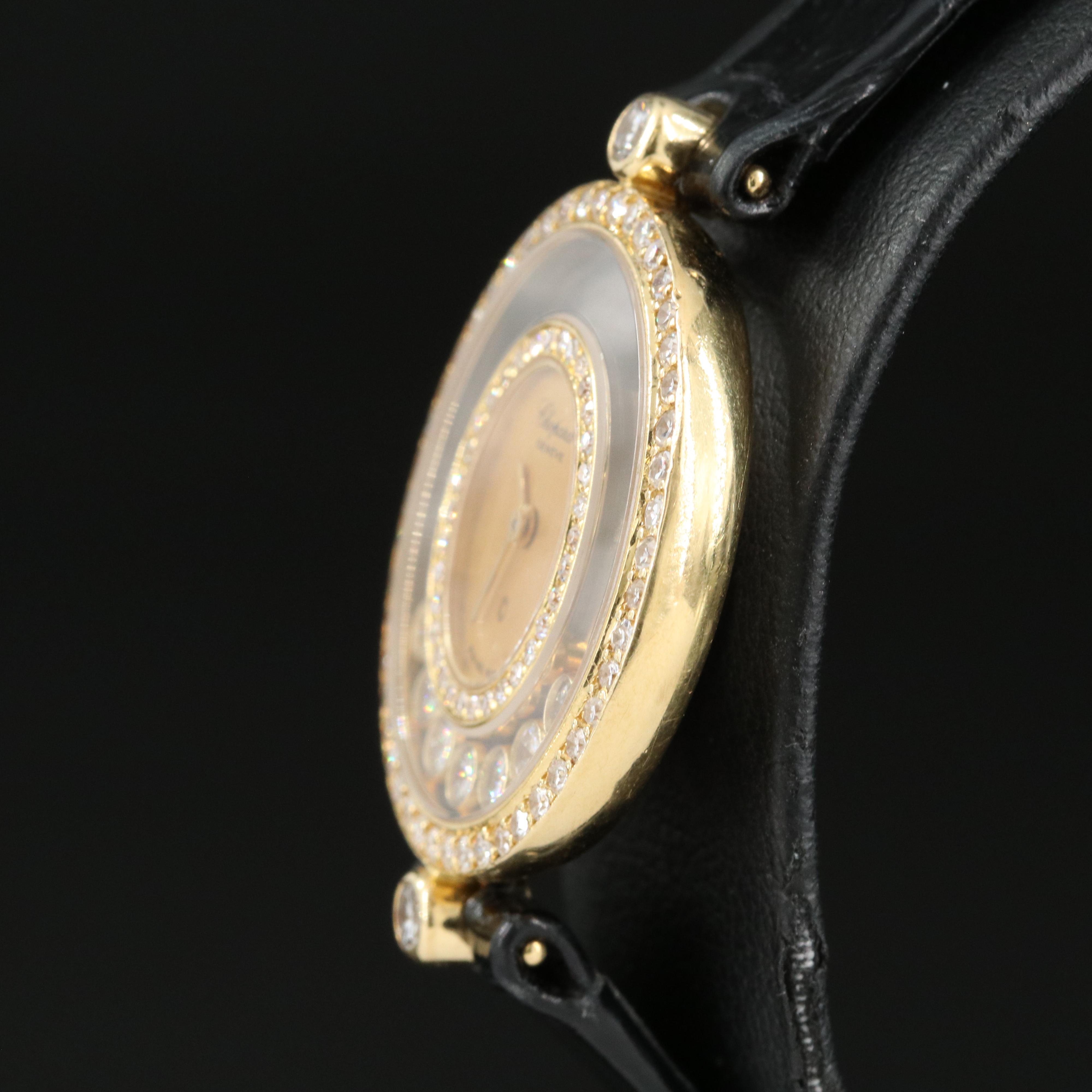 18K and Diamond Chopard Happy Diamonds Watch