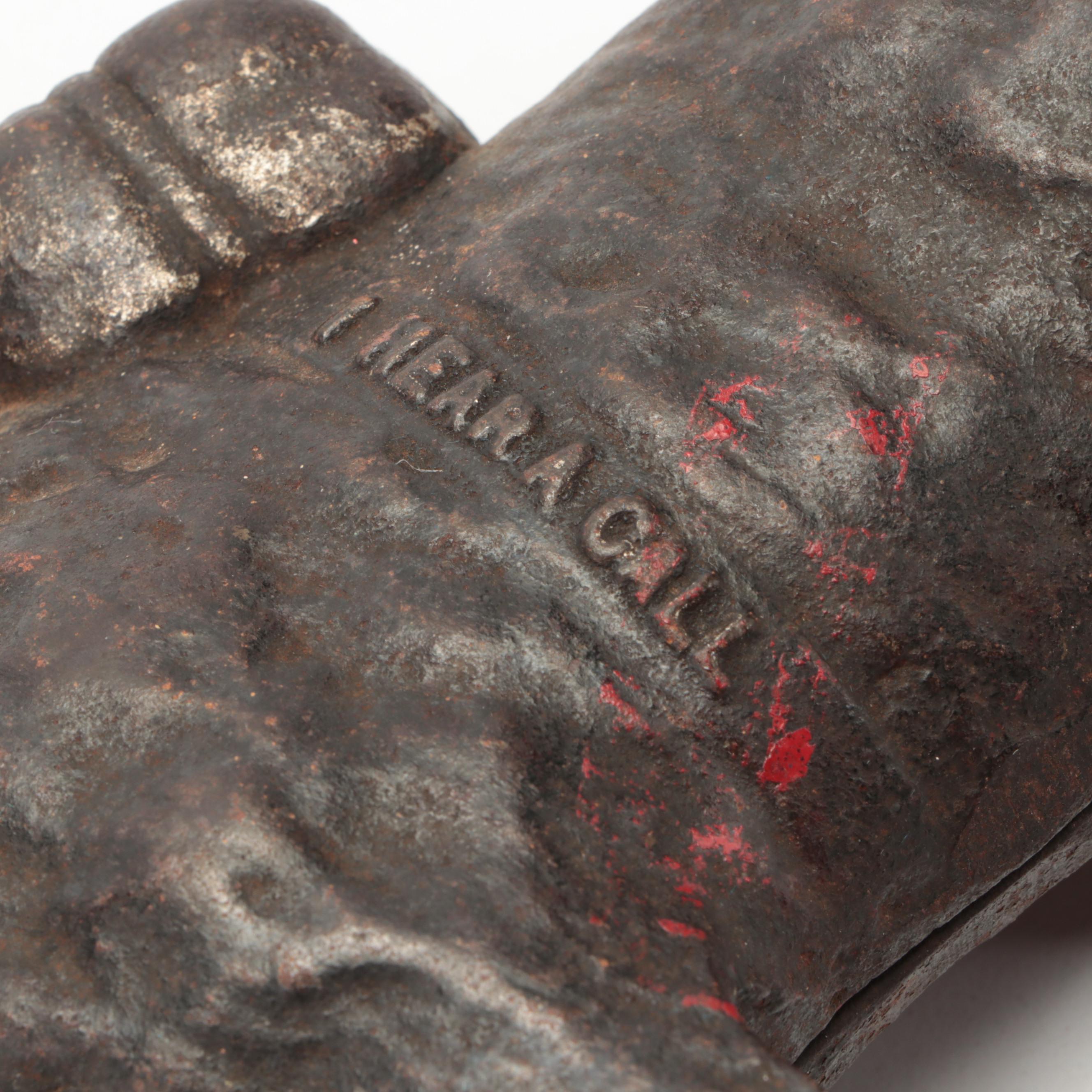 Early 20th-Century Cast Iron Saint Bernard "I Hear A Call" Coin Bank