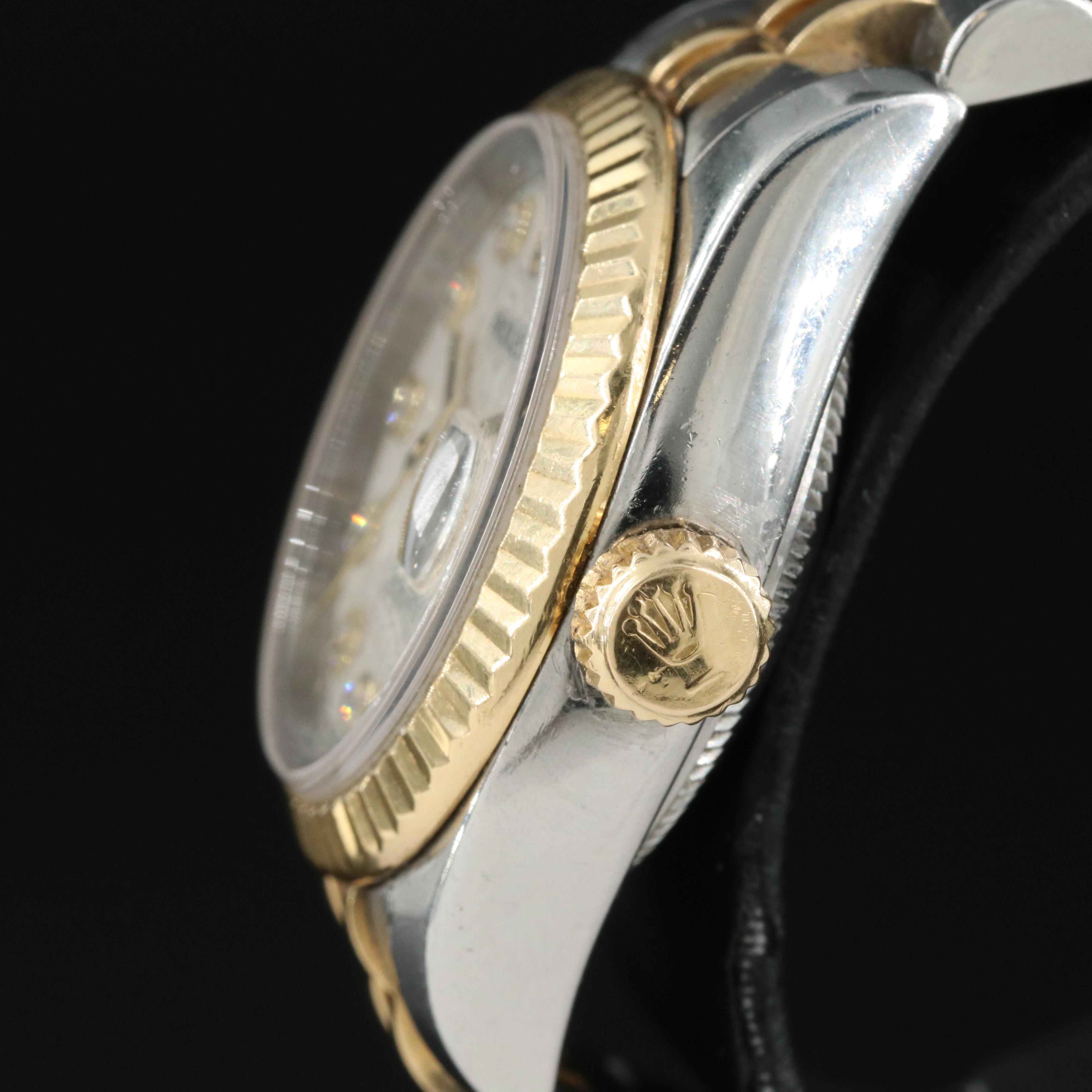 2008 Rolex Factory Diamond Jubilee Dial Datejust Watch