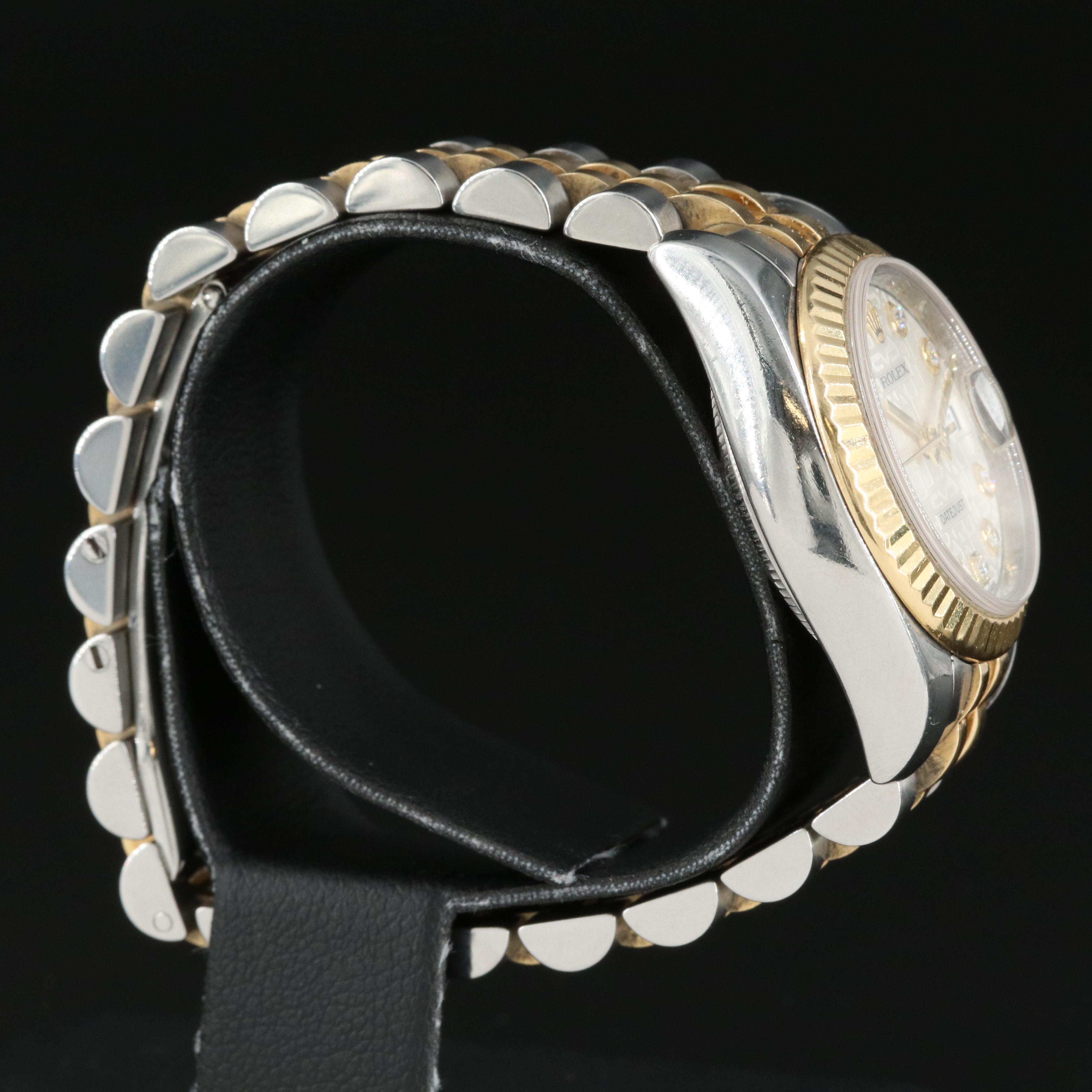 2008 Rolex Factory Diamond Jubilee Dial Datejust Watch