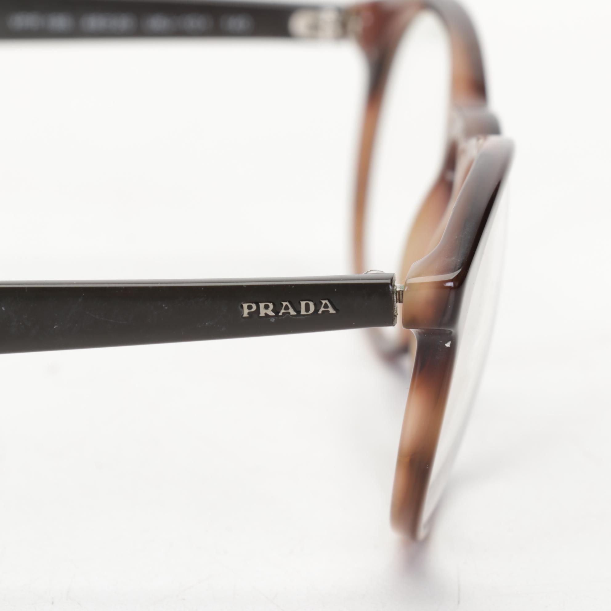 Prada SPR17U Round Sunglasses and VPR19S Prescription Glasses