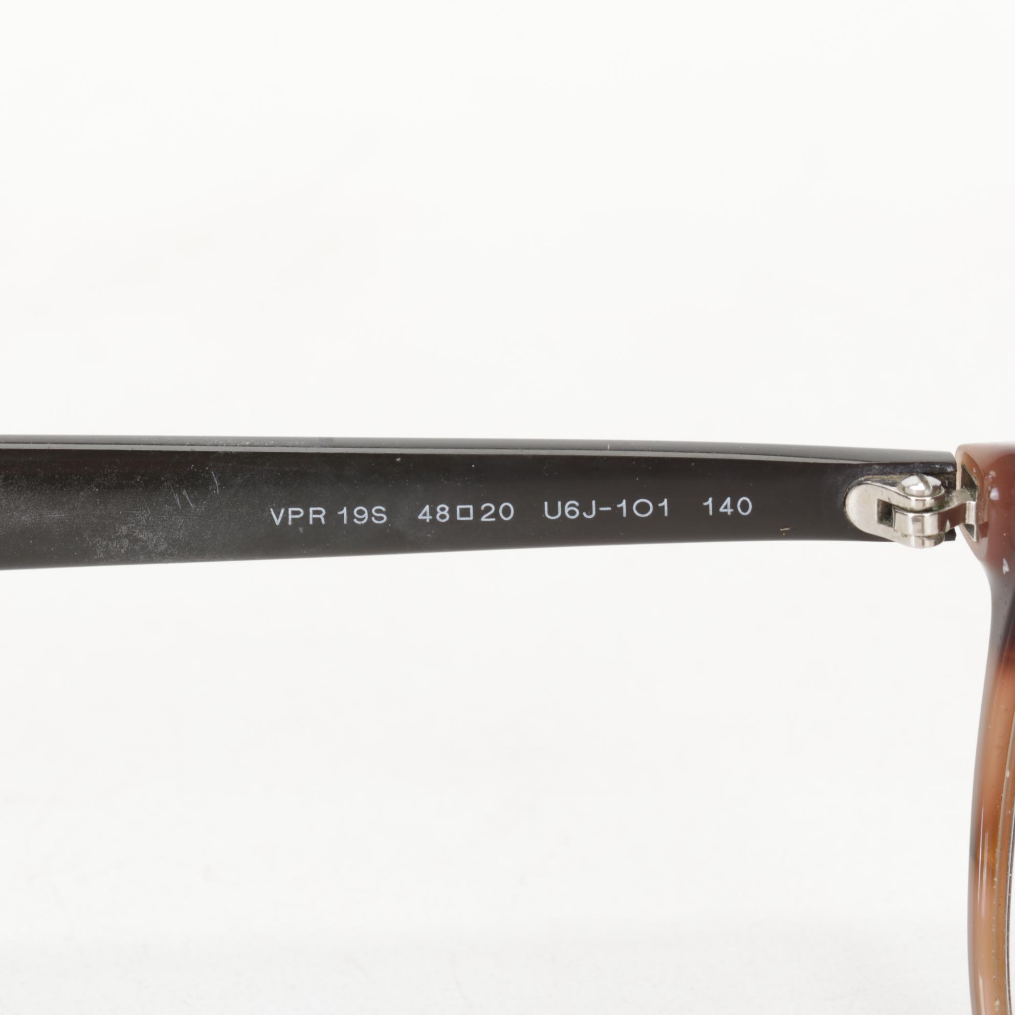 Prada SPR17U Round Sunglasses and VPR19S Prescription Glasses