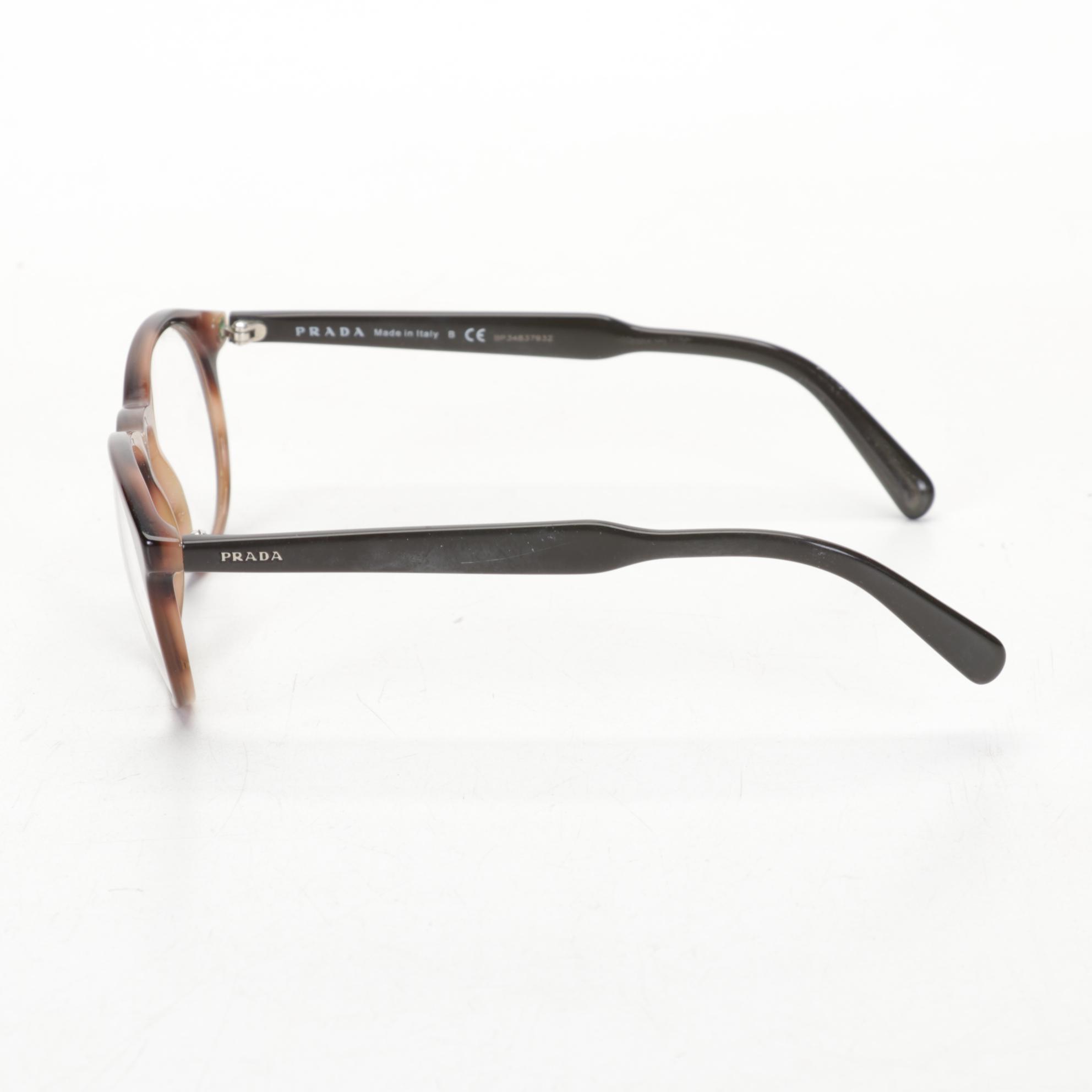 Prada SPR17U Round Sunglasses and VPR19S Prescription Glasses