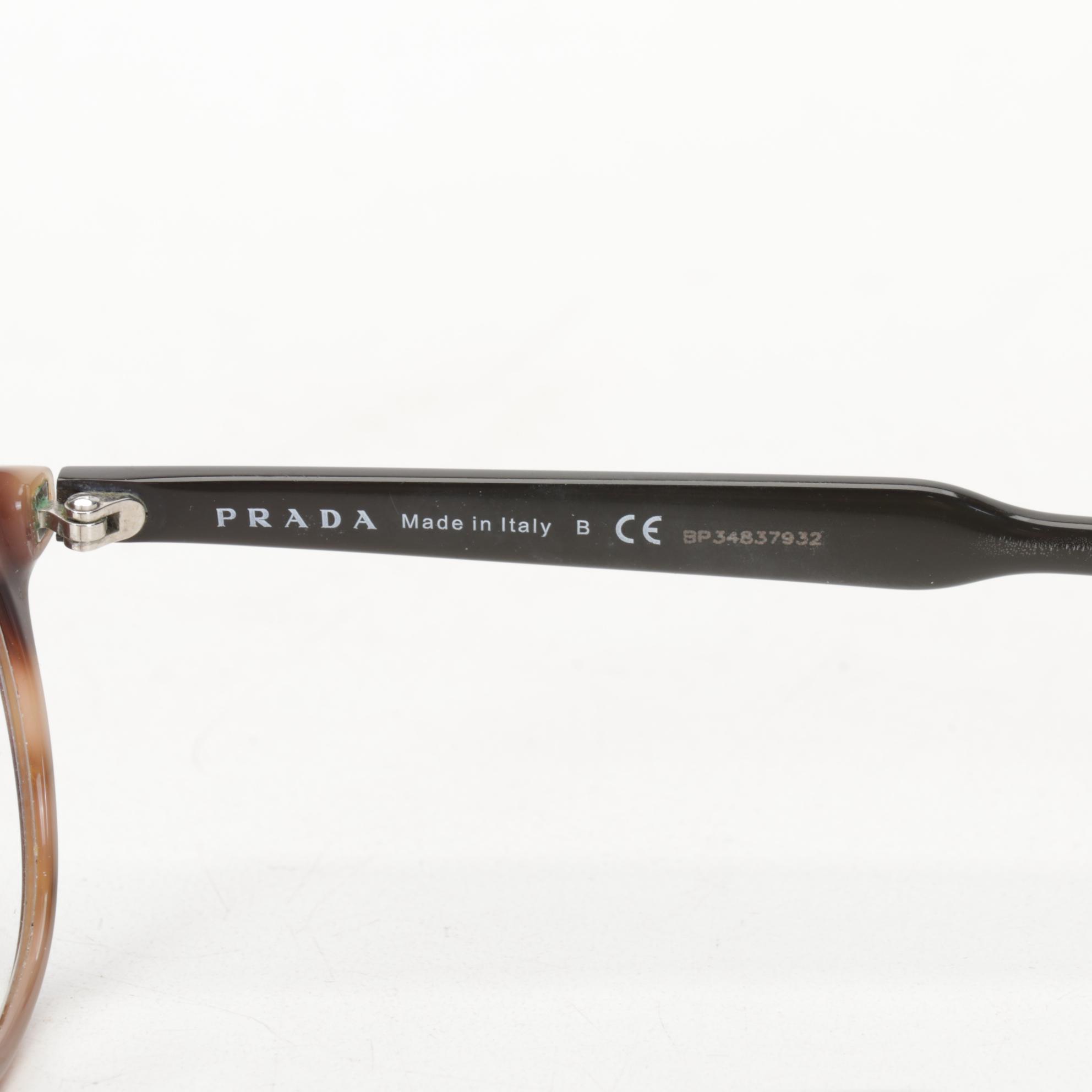 Prada SPR17U Round Sunglasses and VPR19S Prescription Glasses