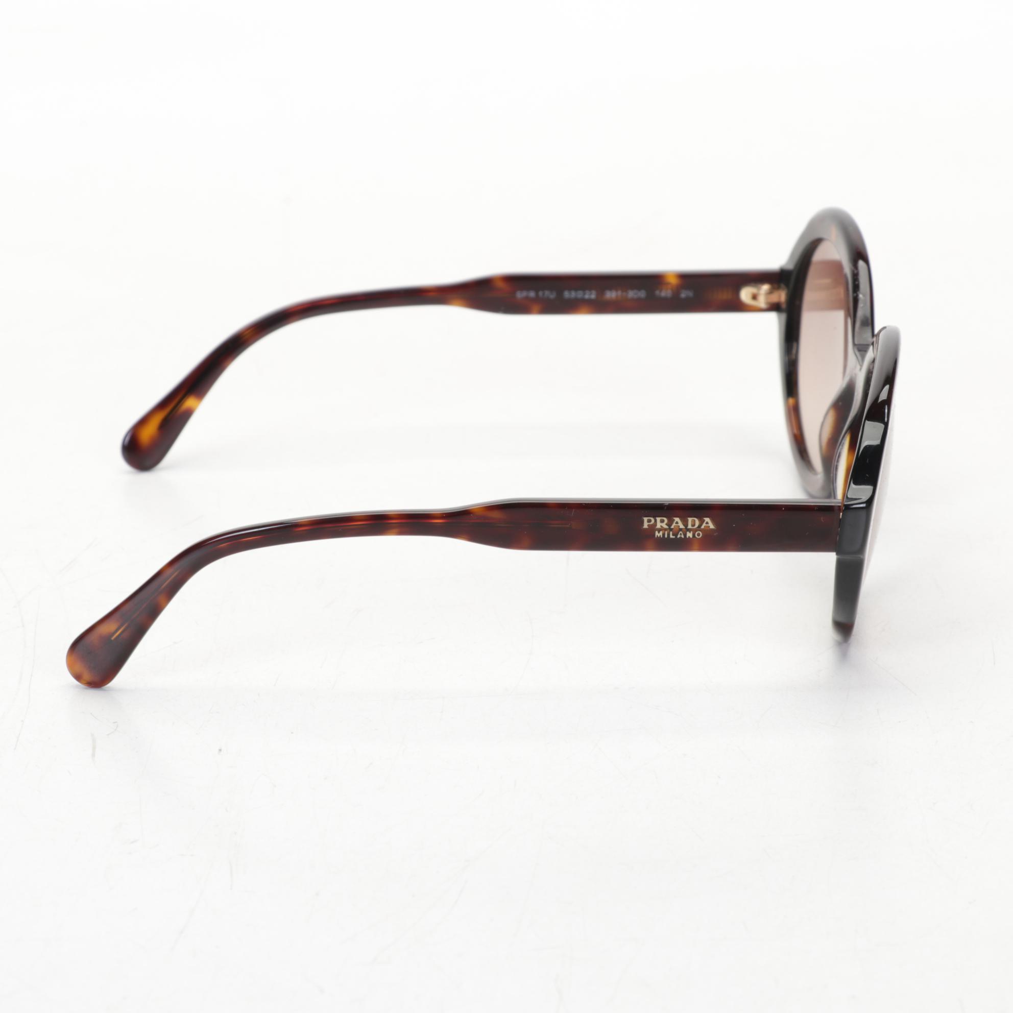 Prada SPR17U Round Sunglasses and VPR19S Prescription Glasses