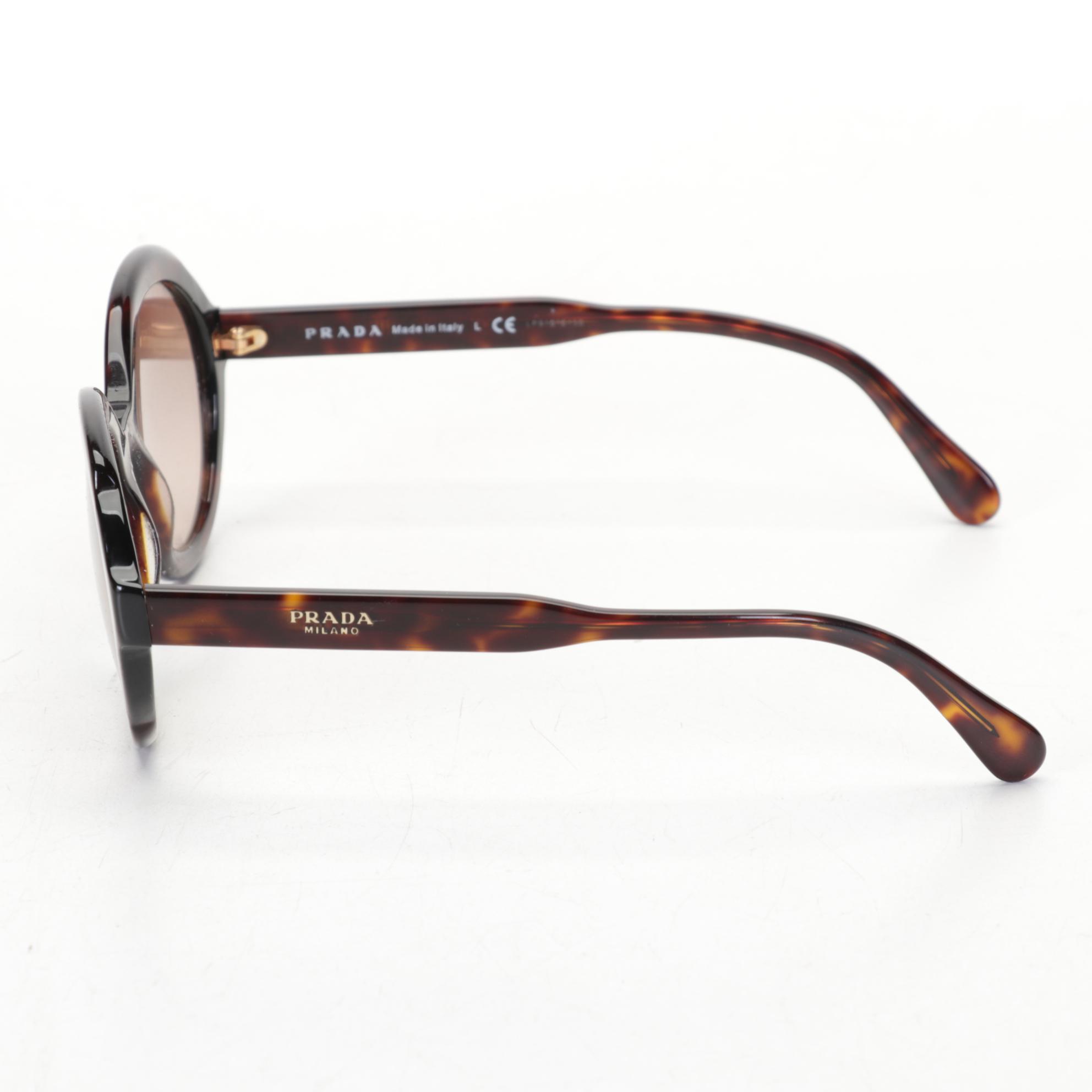 Prada SPR17U Round Sunglasses and VPR19S Prescription Glasses